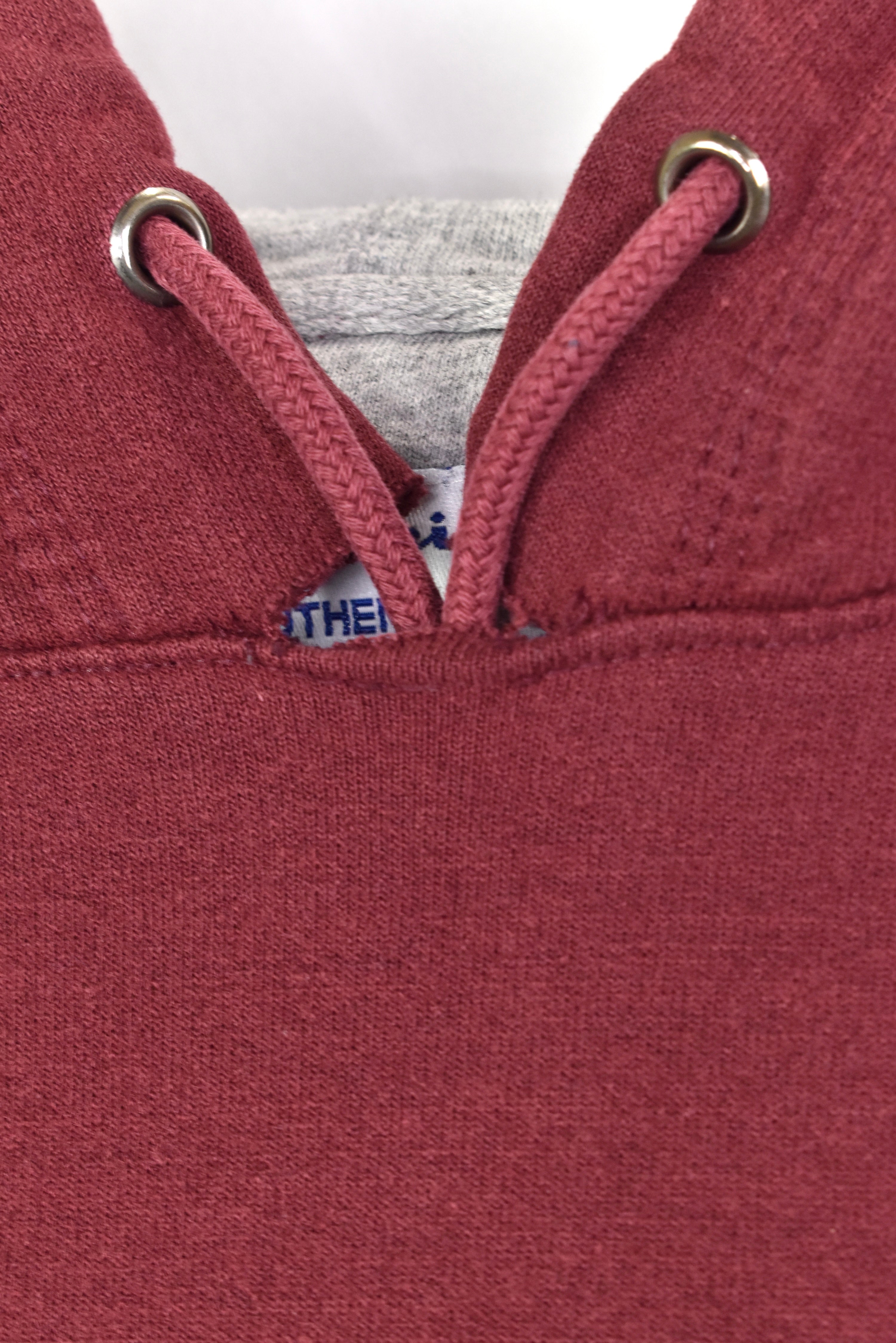 Vintage Champion embroidered burgundy hoodie | Large CHAMPION