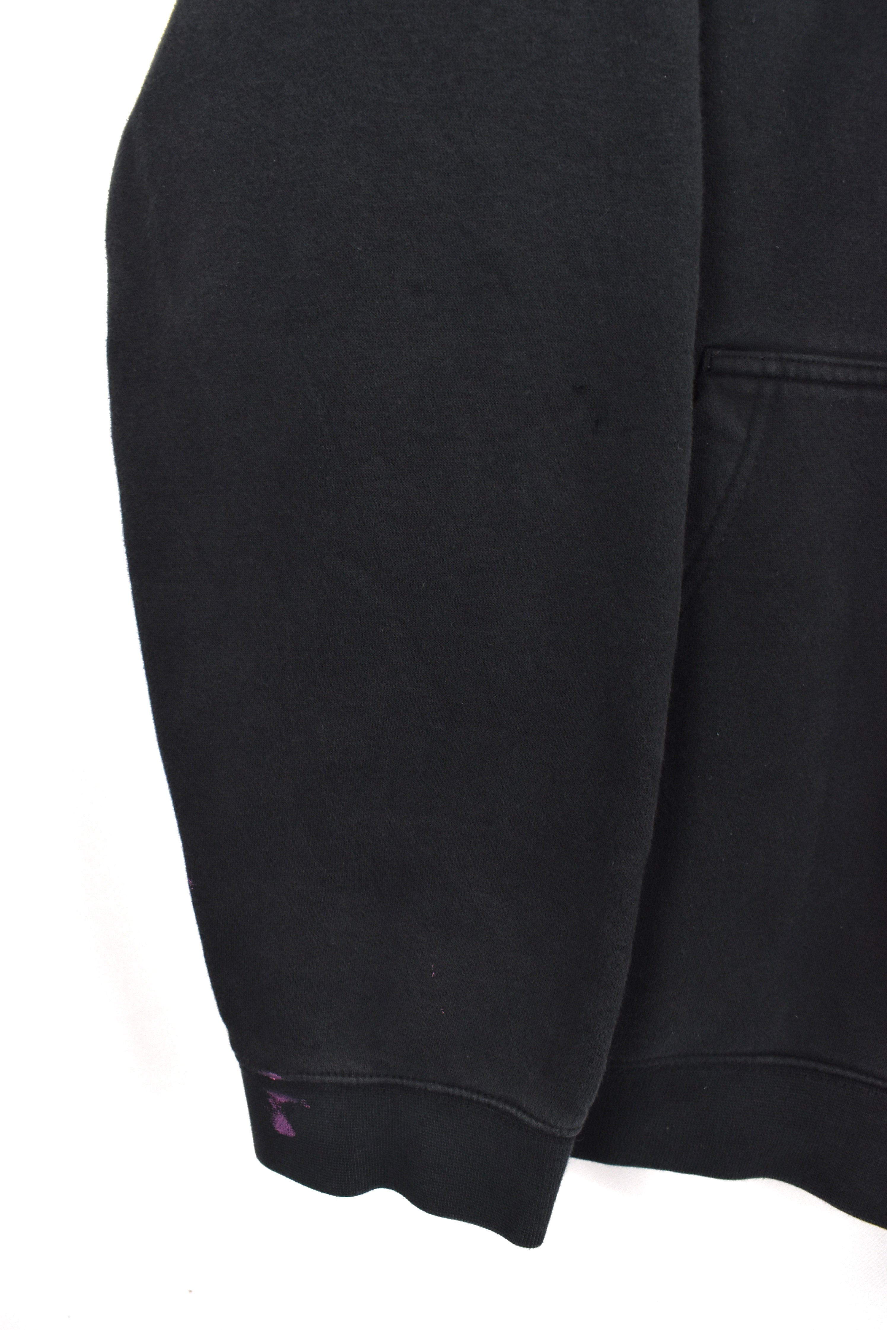 Vintage Nike hoodie, black embroidered sweatshirt - AU XXL