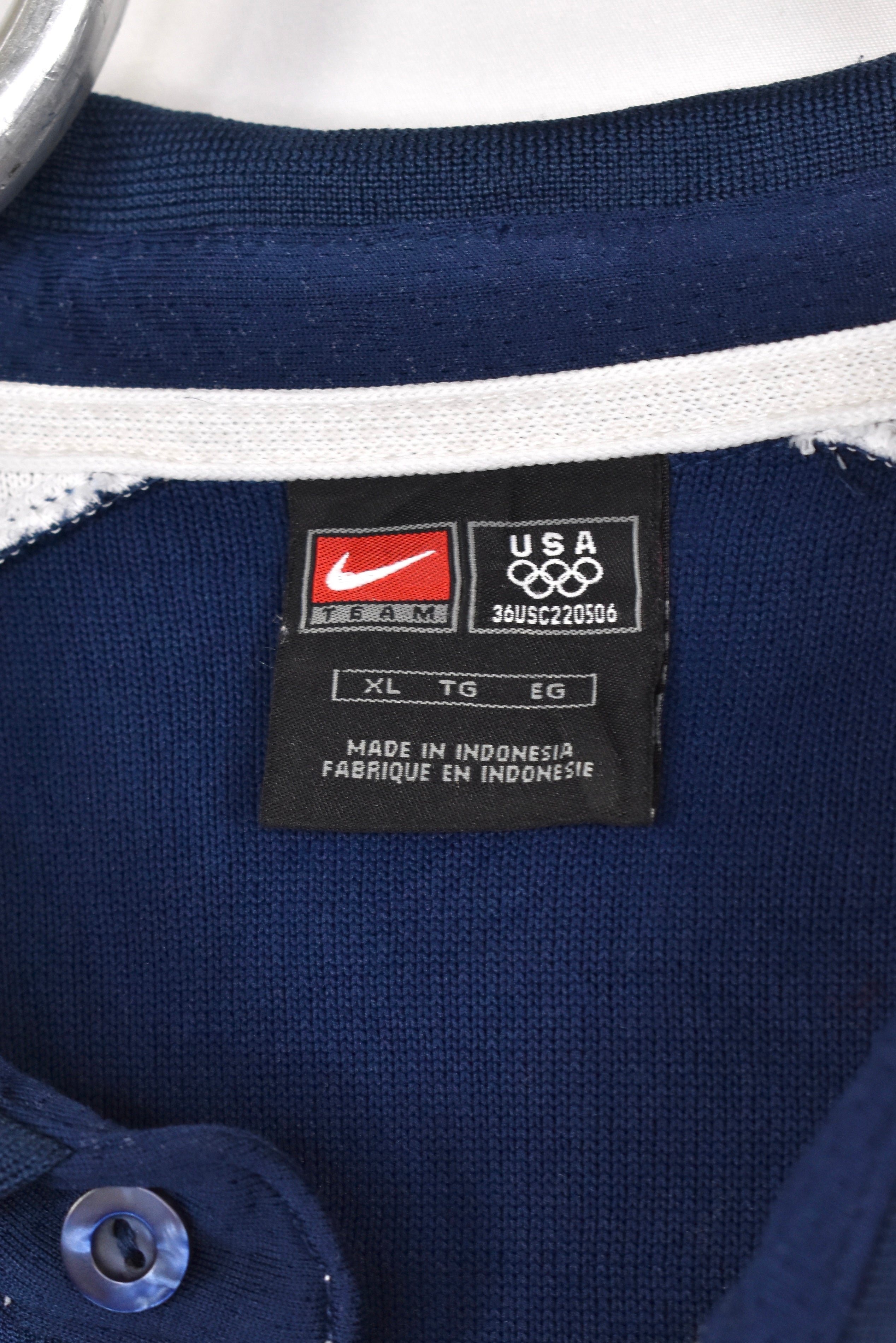 Vintage Nike sweatshirt, USA Olympic embroidered polo - AU XL