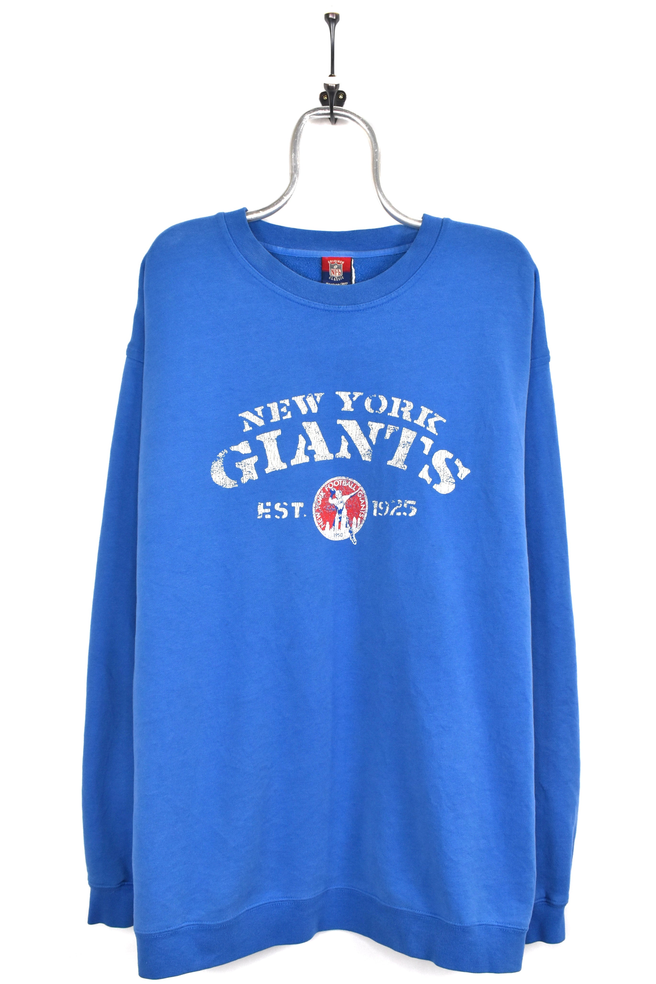 Vintage New York Giants sweatshirt, NFL blue graphic crewneck - AU XXL