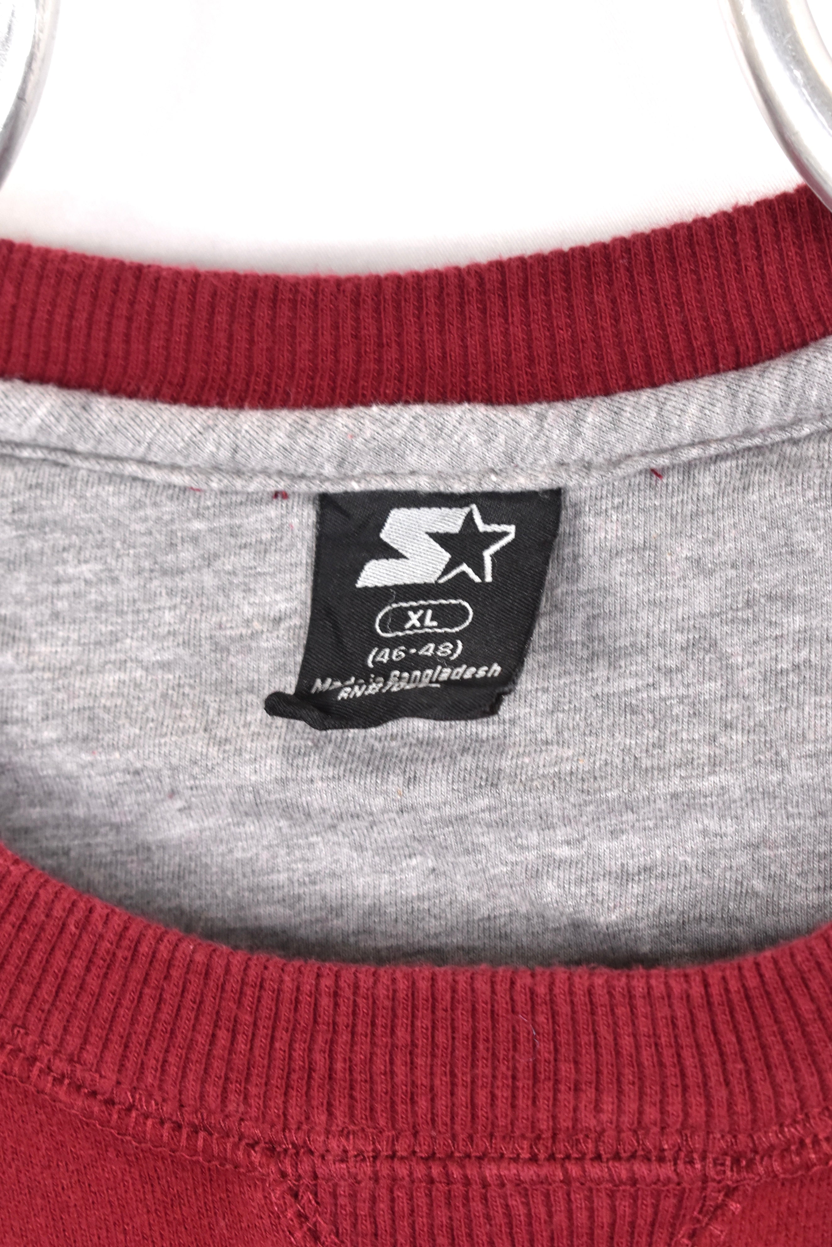 Vintage Starter sweatshirt, burgundy embroidered crewneck - AU XL STARTER