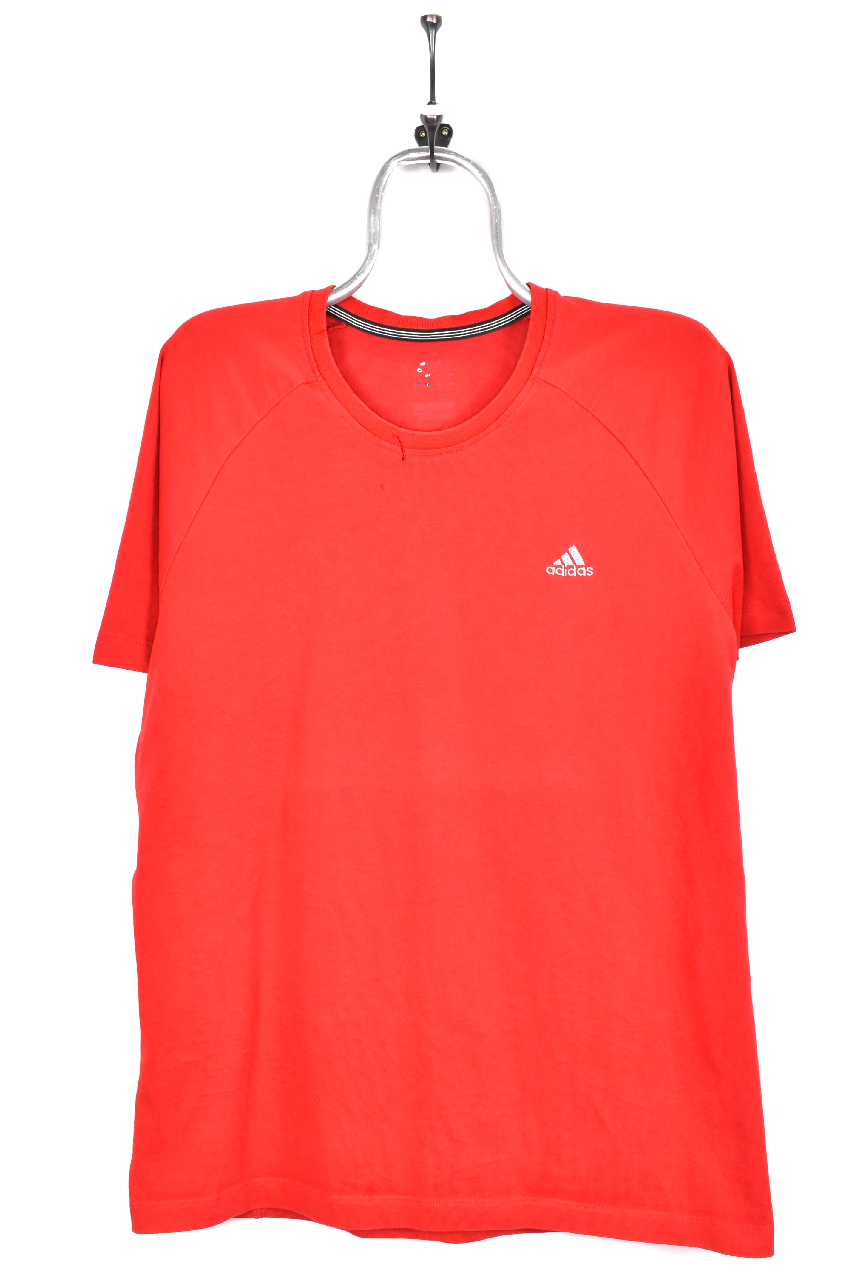 Vintage Adidas shirt, red embroidered tee - AU L ADIDAS