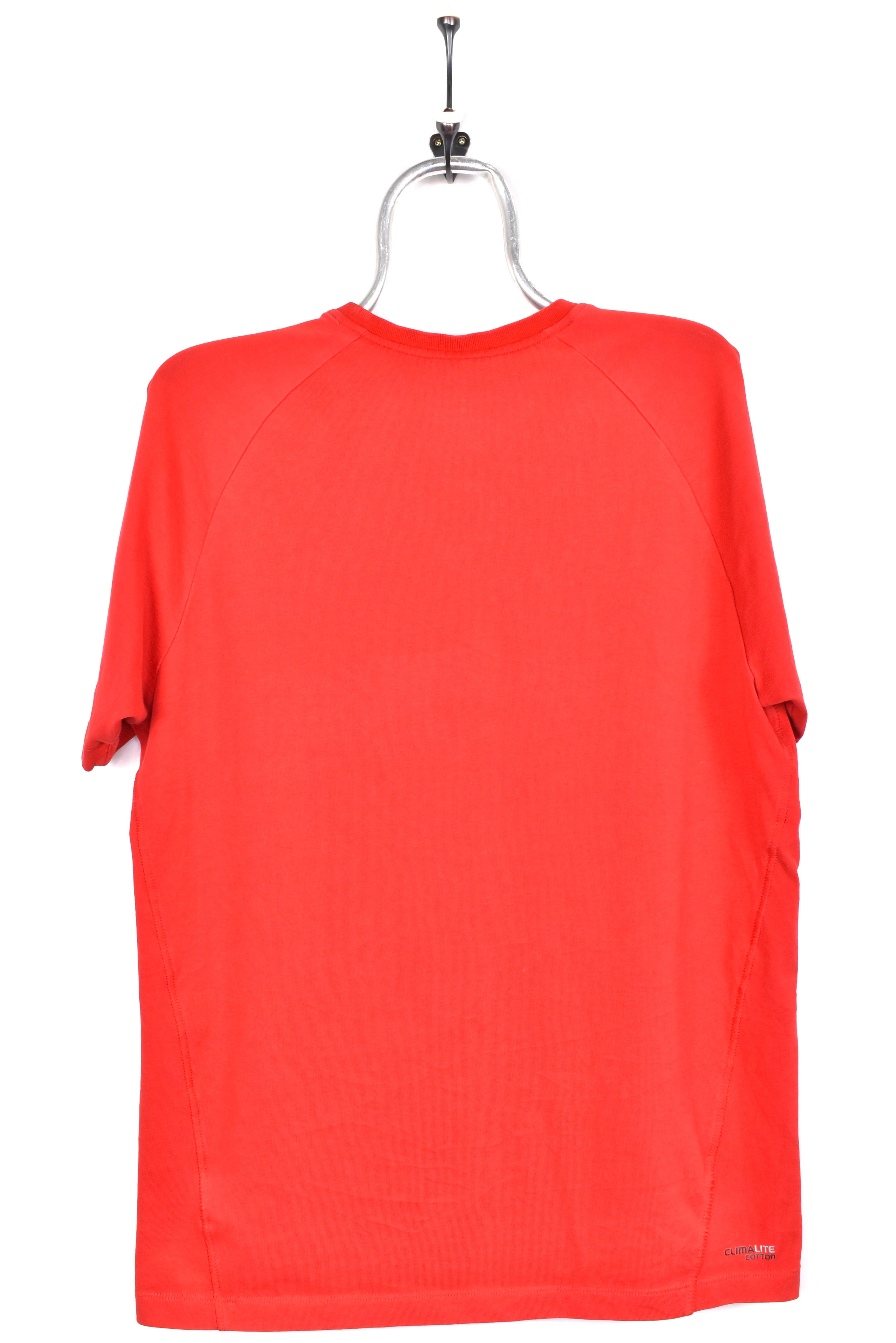 Vintage Adidas shirt, red embroidered tee - AU L ADIDAS