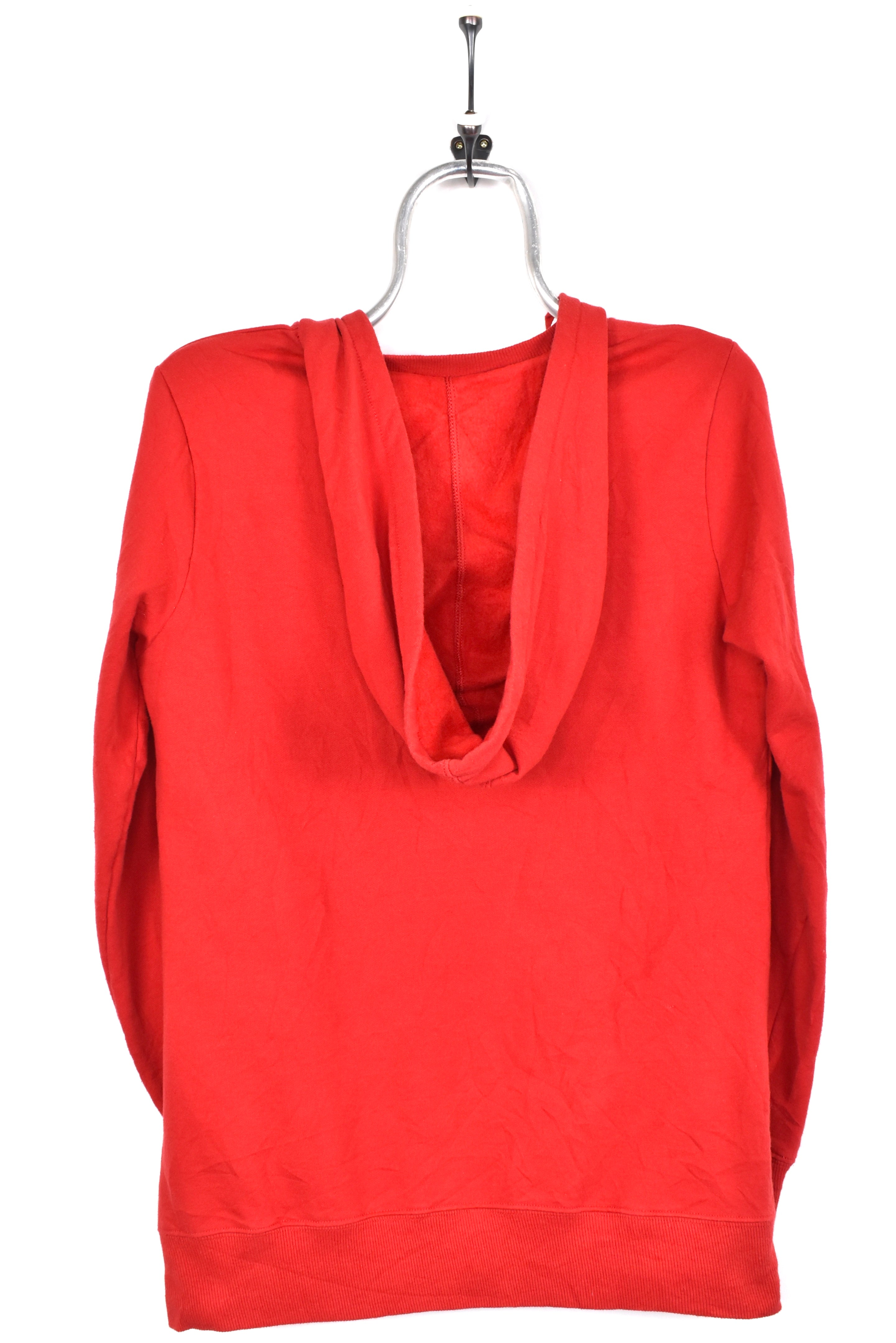 Women's modern University of Wisconsin hoodie, red graphic sweatshirt - AU M COLLEGE