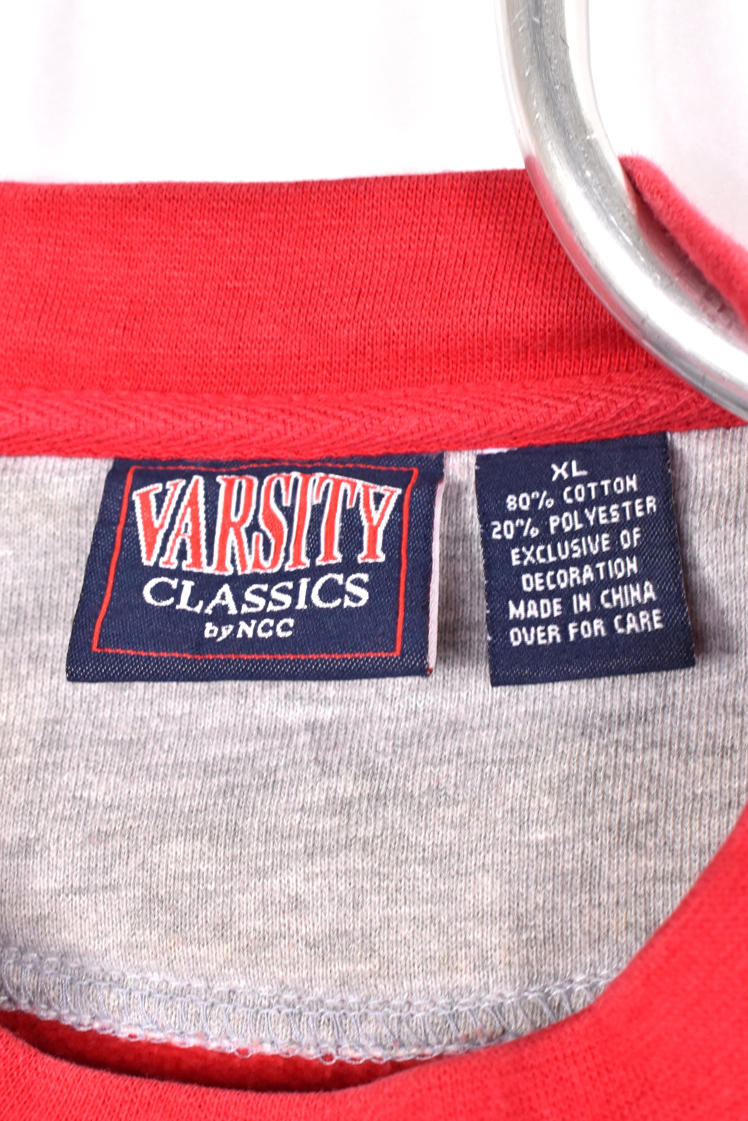 Vintage Ohio State University sweatshirt, red embroidered crewneck - AU XXL COLLEGE