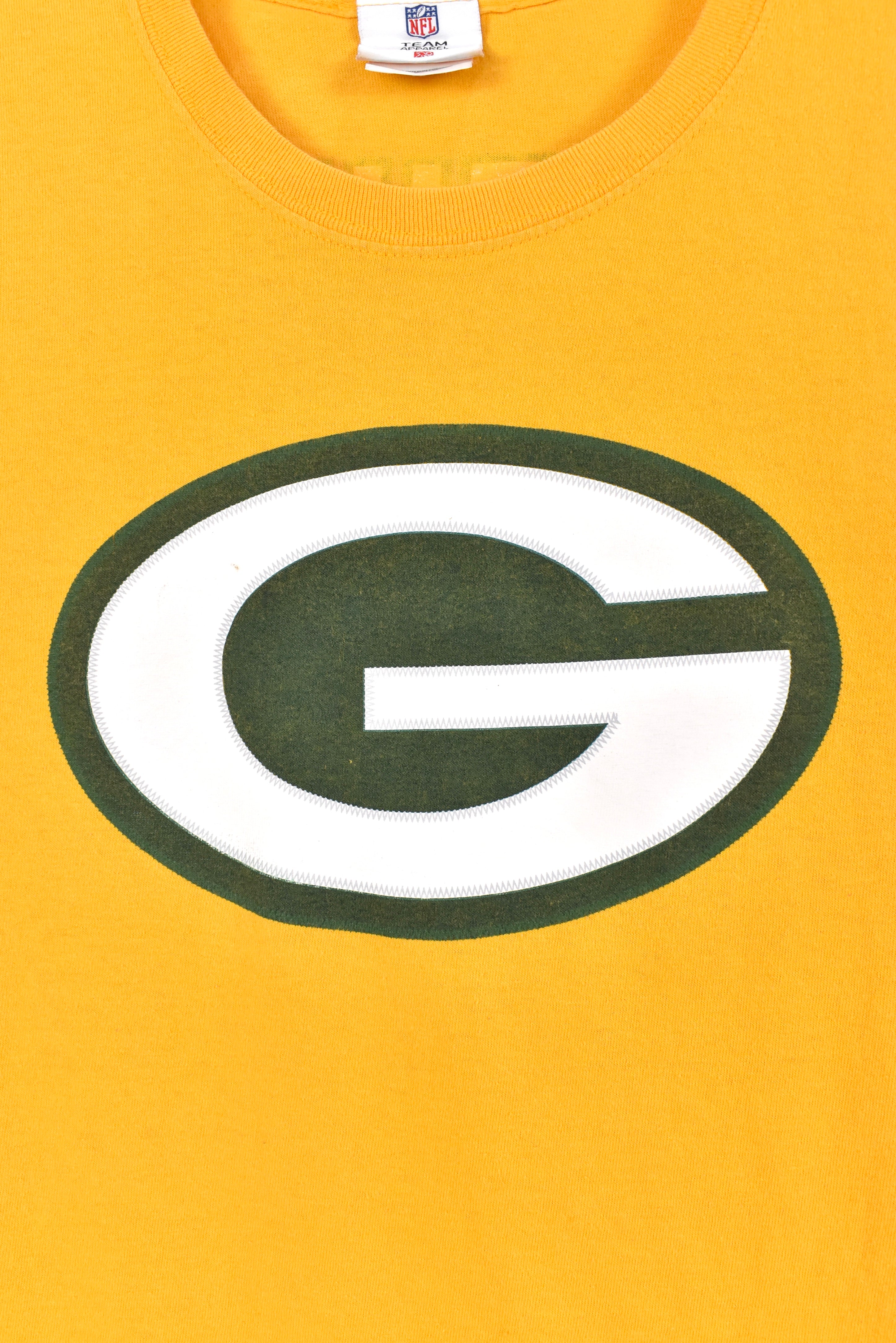 Vintage Green Bay Packers shirt, NFL yellow graphic tee - AU Medium PRO SPORT