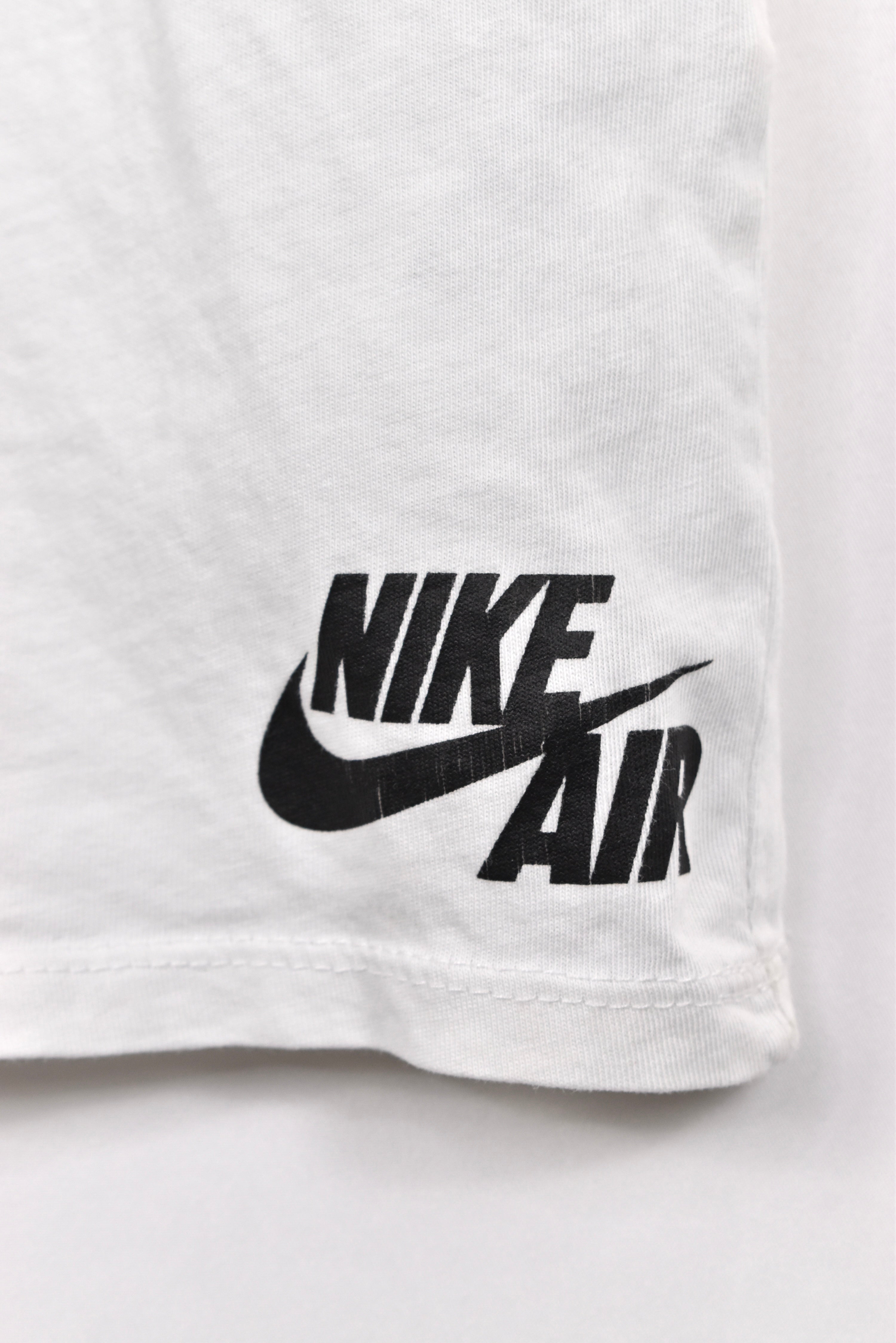 Modern Nike Air shirt, white graphic tee - AU Medium NIKE