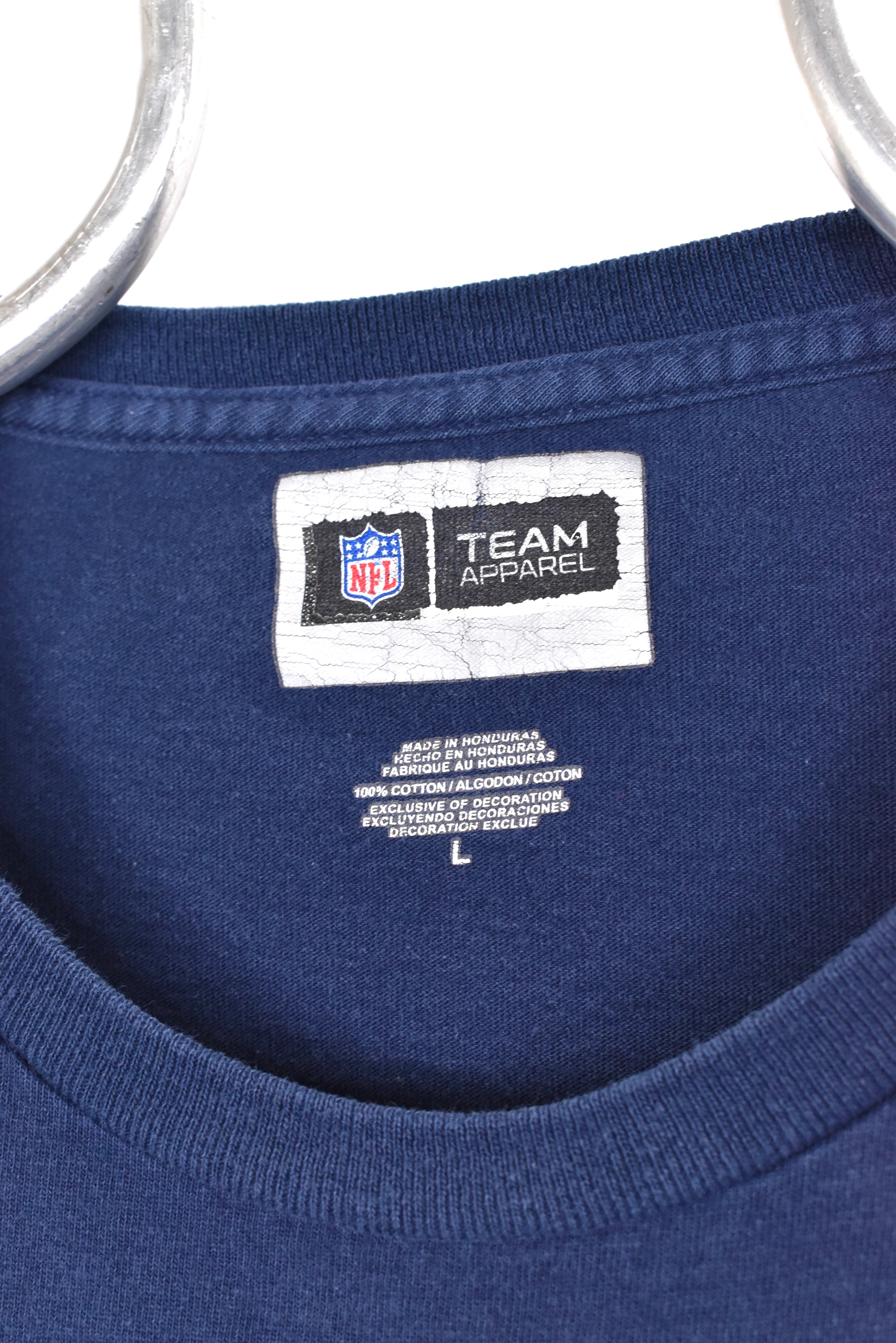 Vintage New England Patriots shirt, NFL navy blue graphic tee - AU Large PRO SPORT