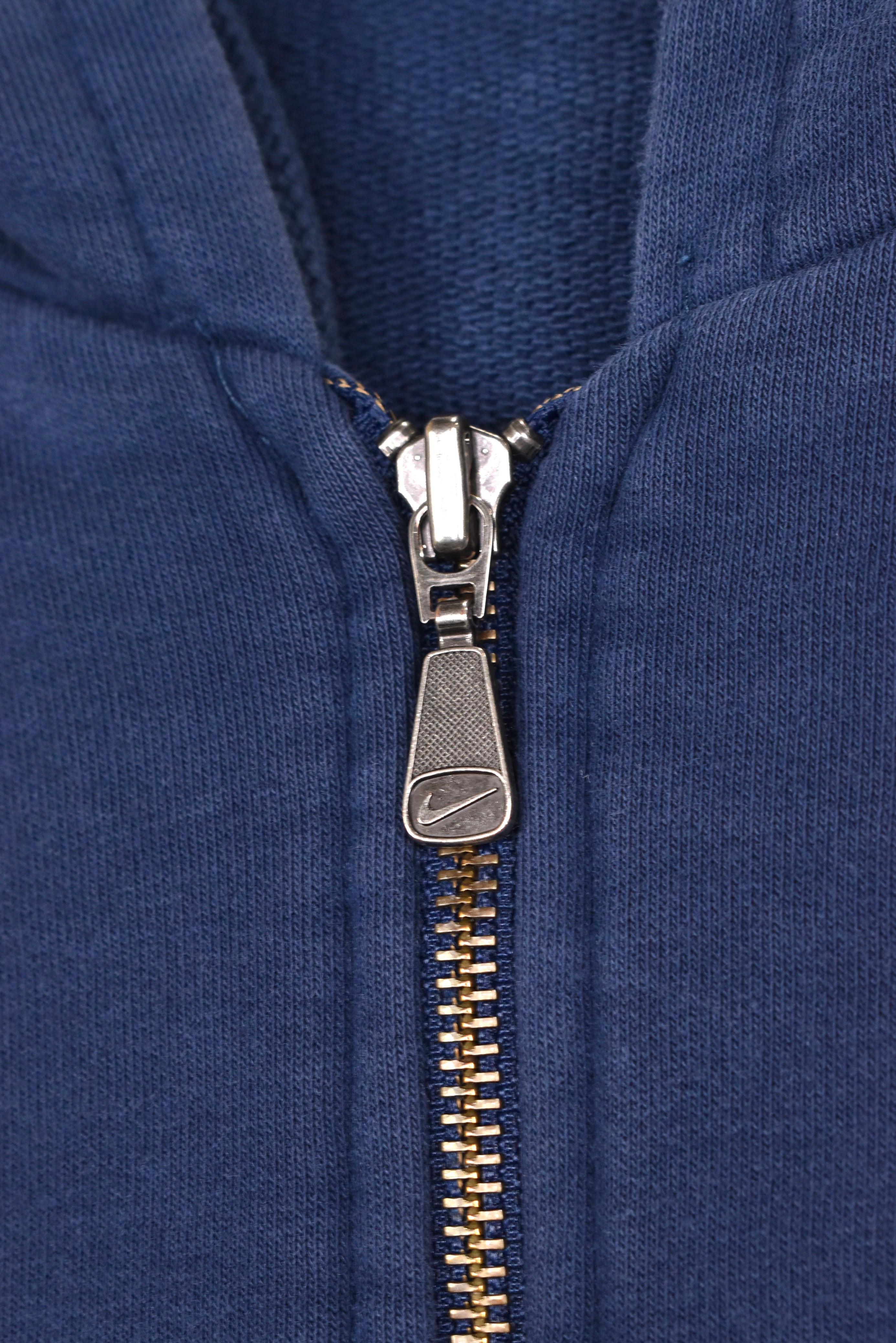 Vintage Nike hoodie, navy blue embroidered sweatshirt - AU XL NIKE