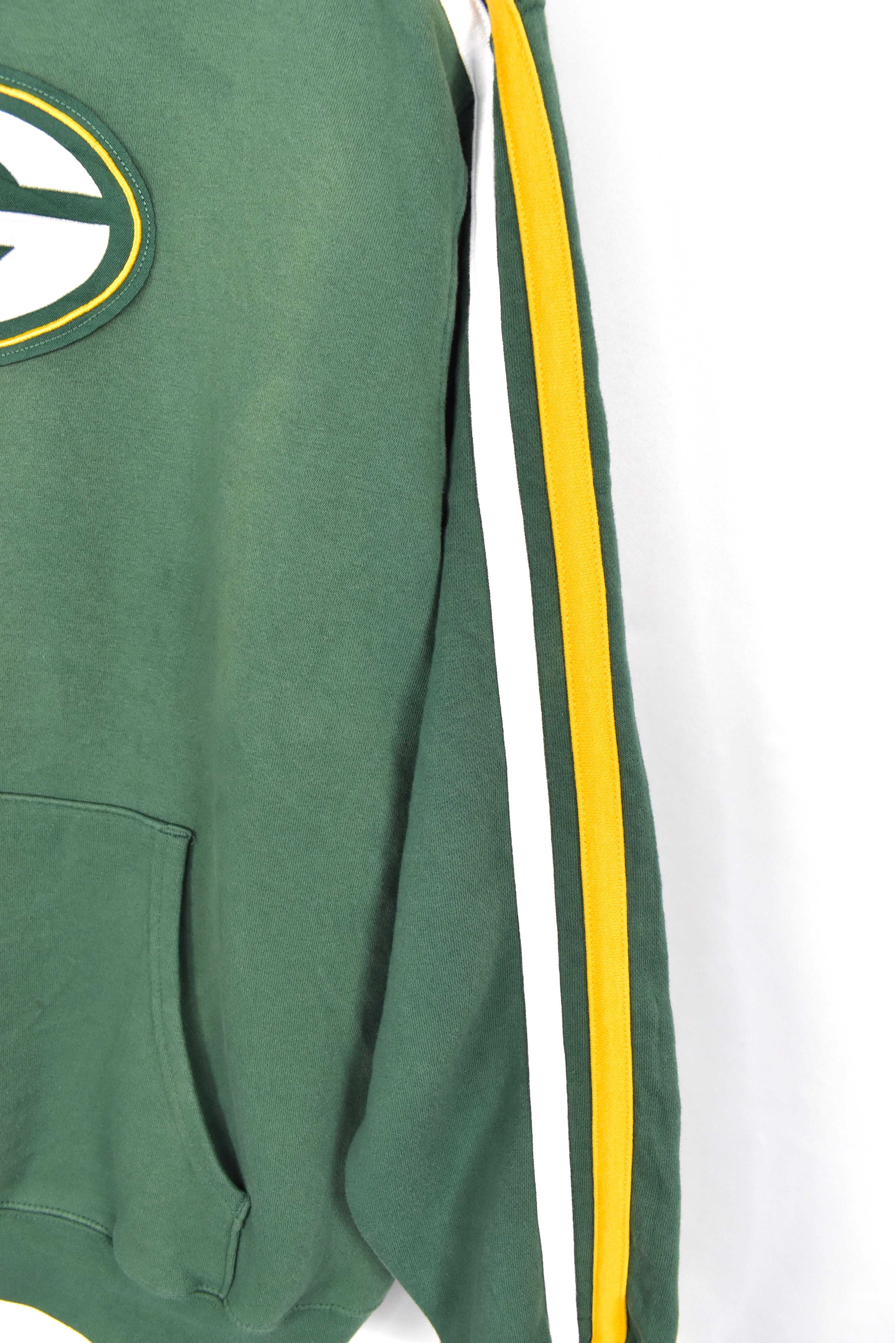 Vintage Green Bay Packers hoodie NFL green embroidered sweatshirt AU Large