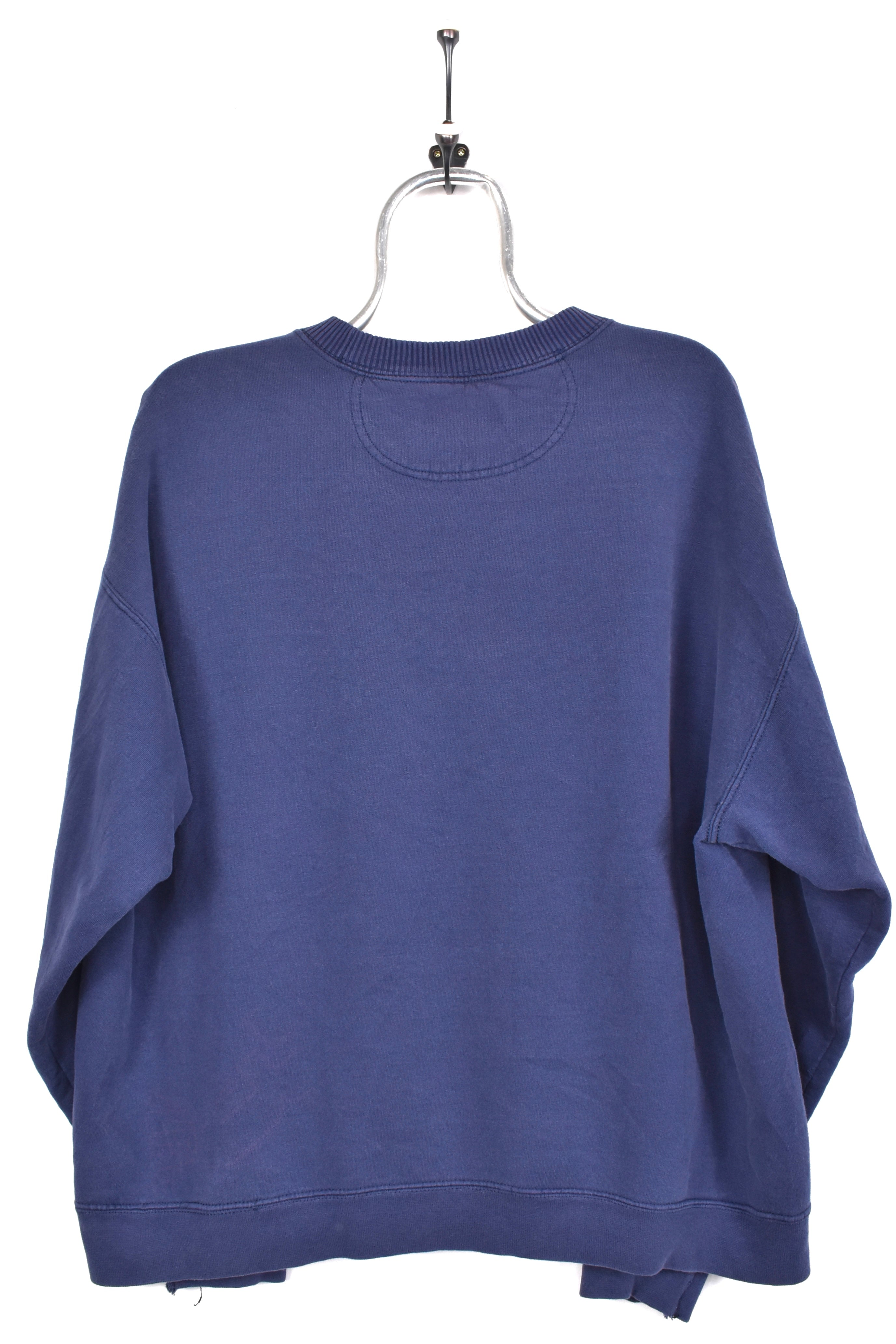 Vintage Starter sweatshirt, navy blue basic embroidered crewneck - AU Large STARTER