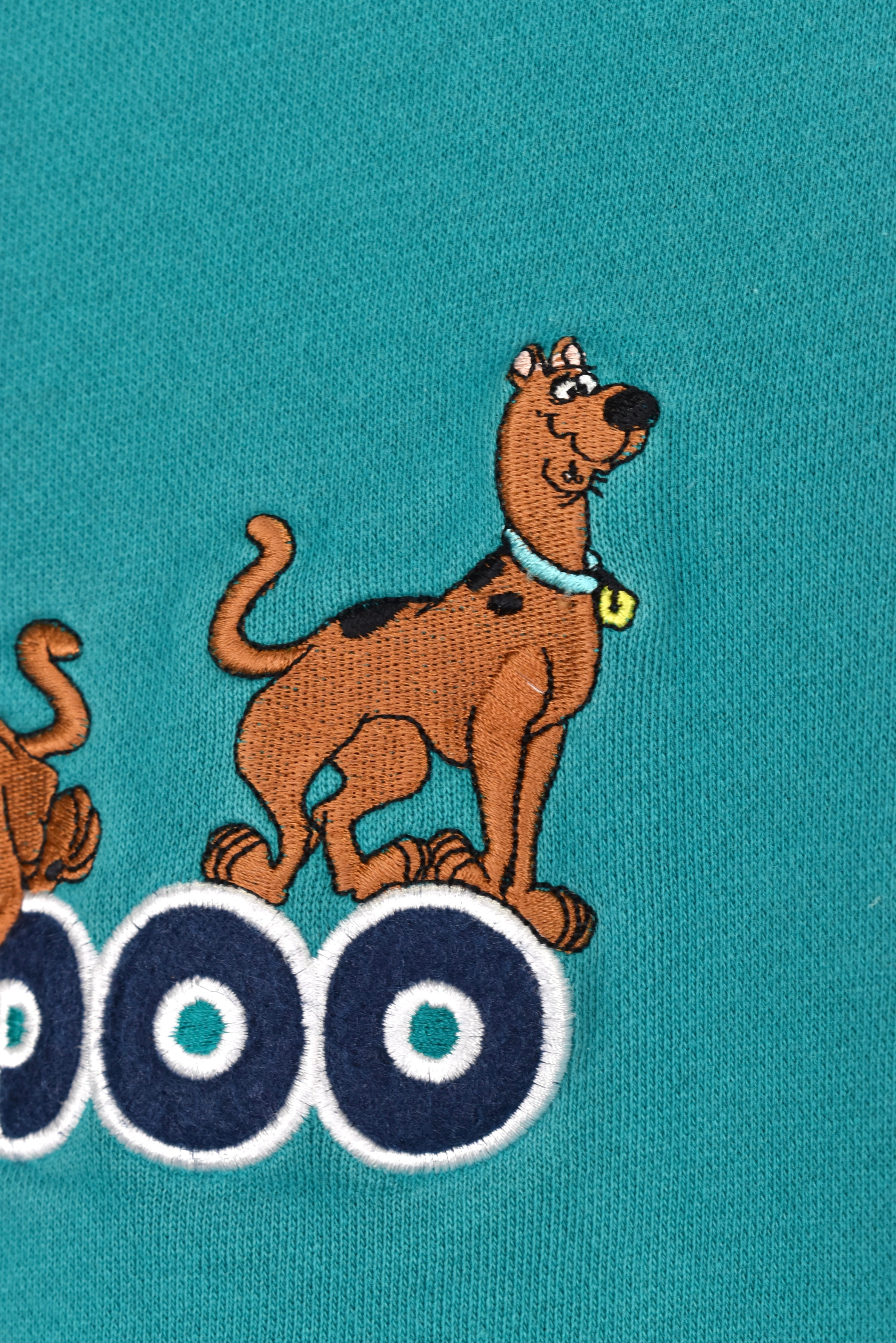 Vintage Scooby Doo sweatshirt, blue embroidered crewneck - Medium