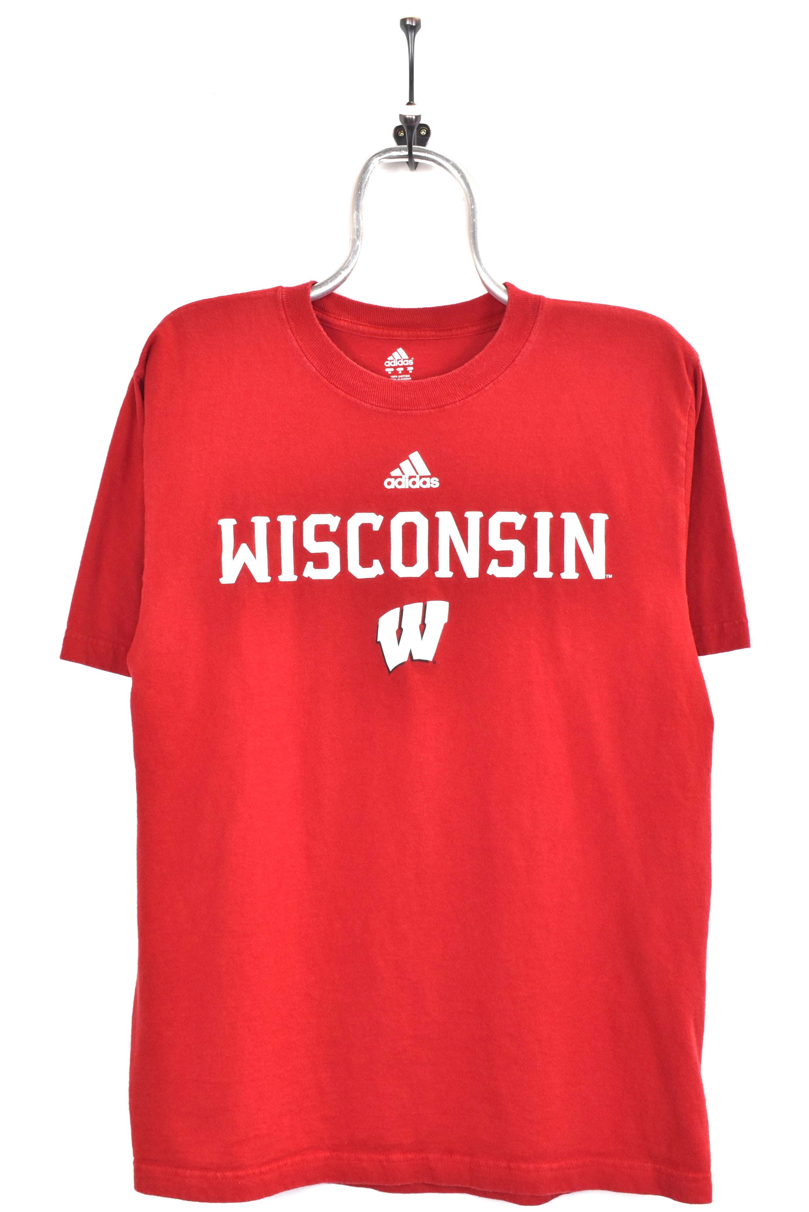 Vintage University of Wisconsin shirt, red graphic tee - AU Medium COLLEGE