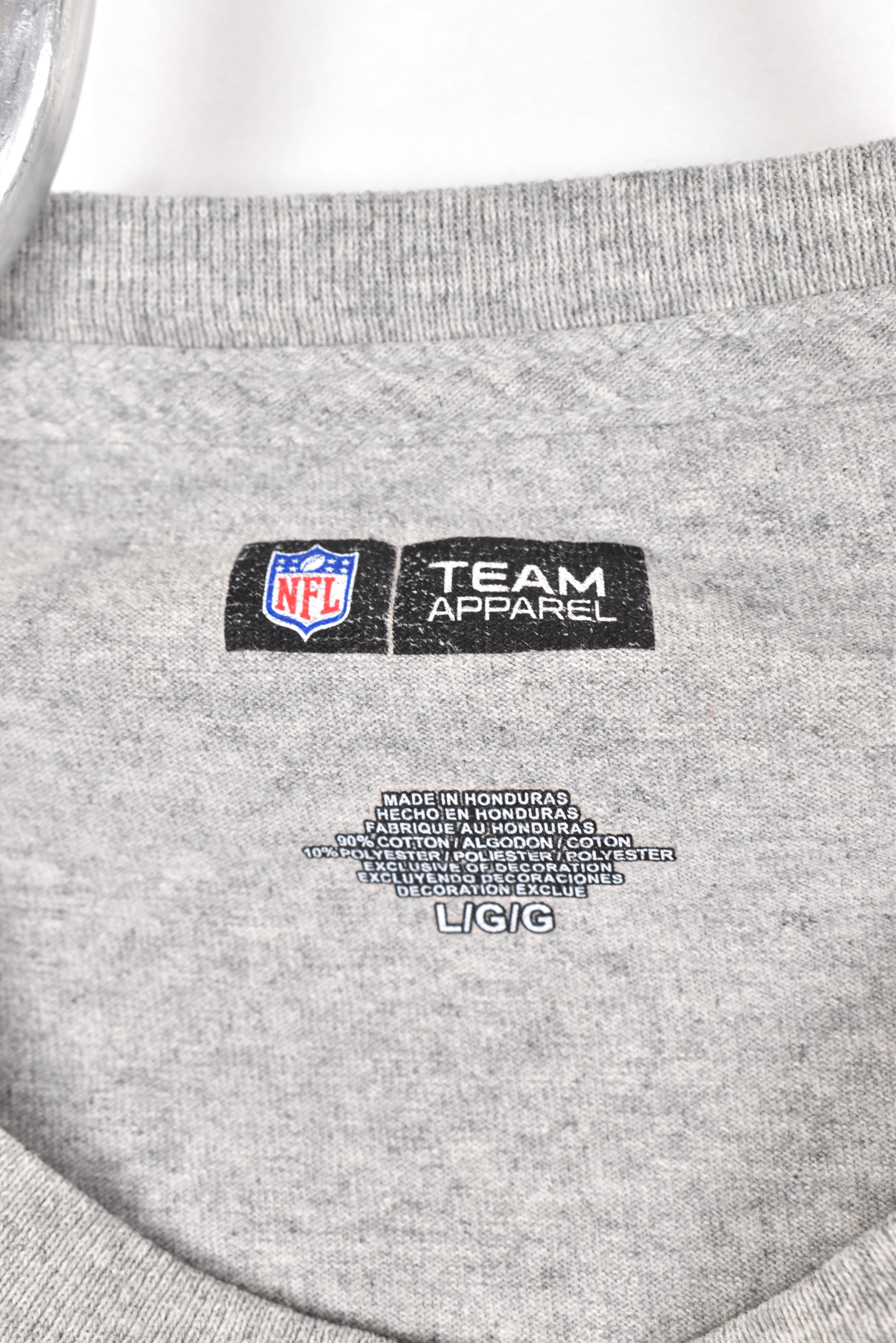 Modern Bears / Lions shirt, 2011 NFL grey graphic tee - AU Large PRO SPORT