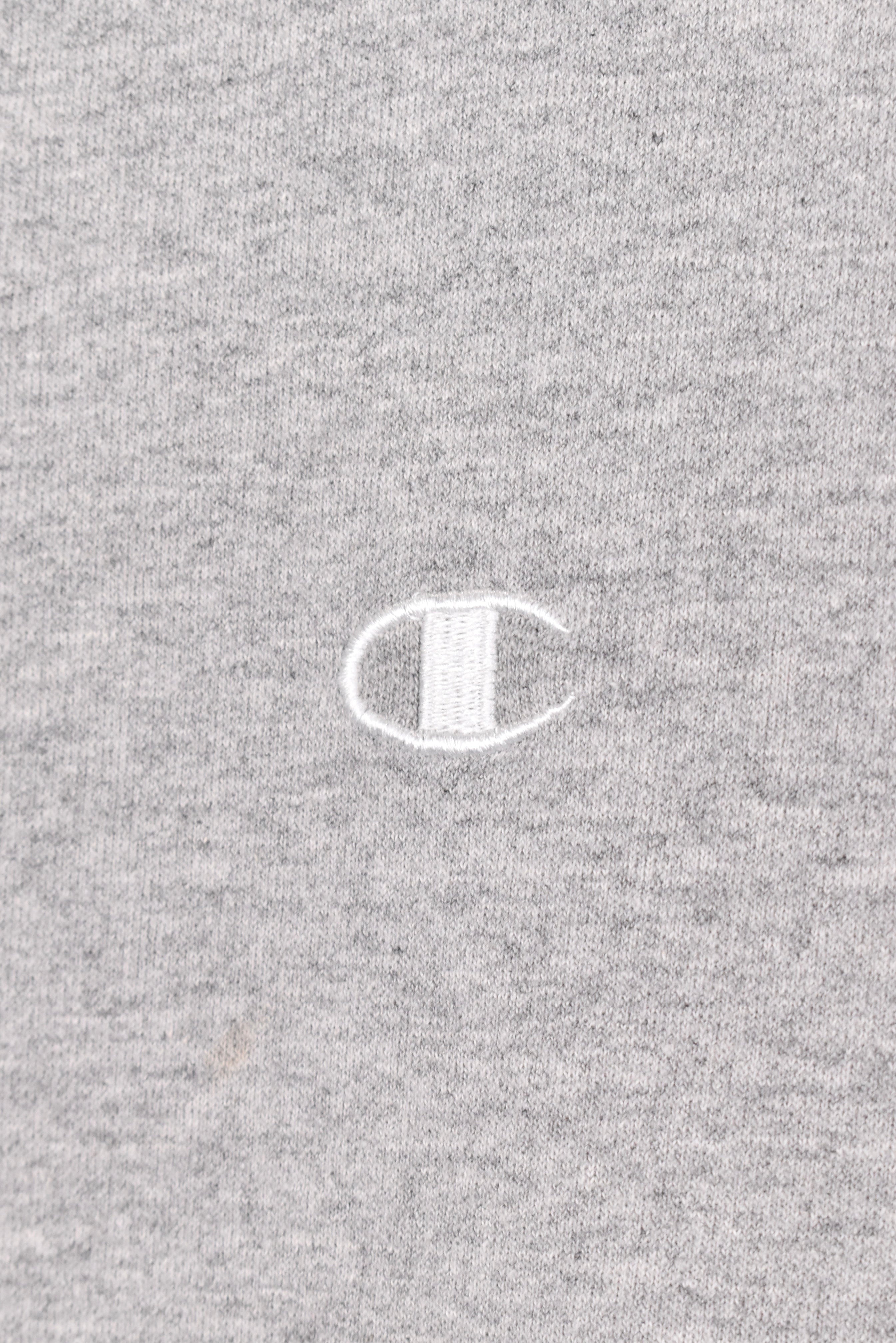 Vintage Champion sweatshirt, basic grey embroidered crewneck - AU XXL CHAMPION