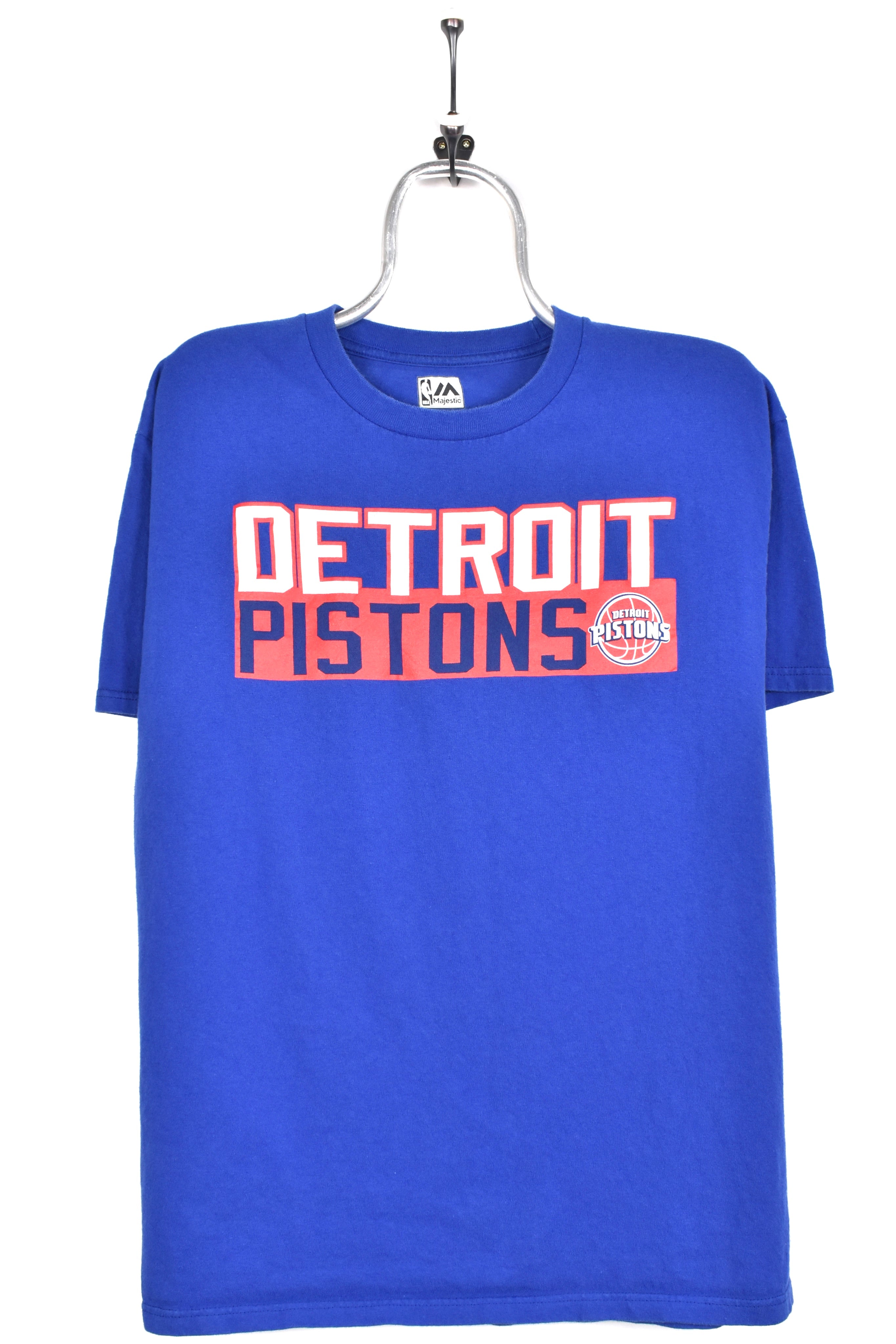 Modern Detroit Pistons shirt, NBA blue graphic tee - AU Large PRO SPORT