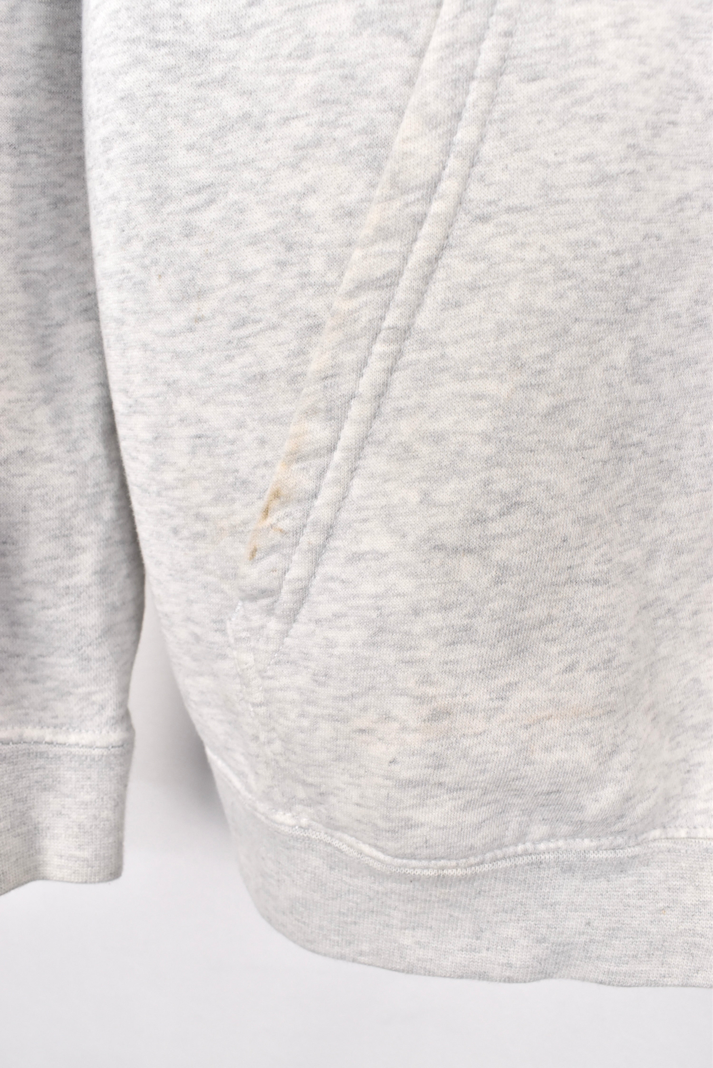 Vintage Nike hoodie, grey graphic sweatshirt - AU Large NIKE