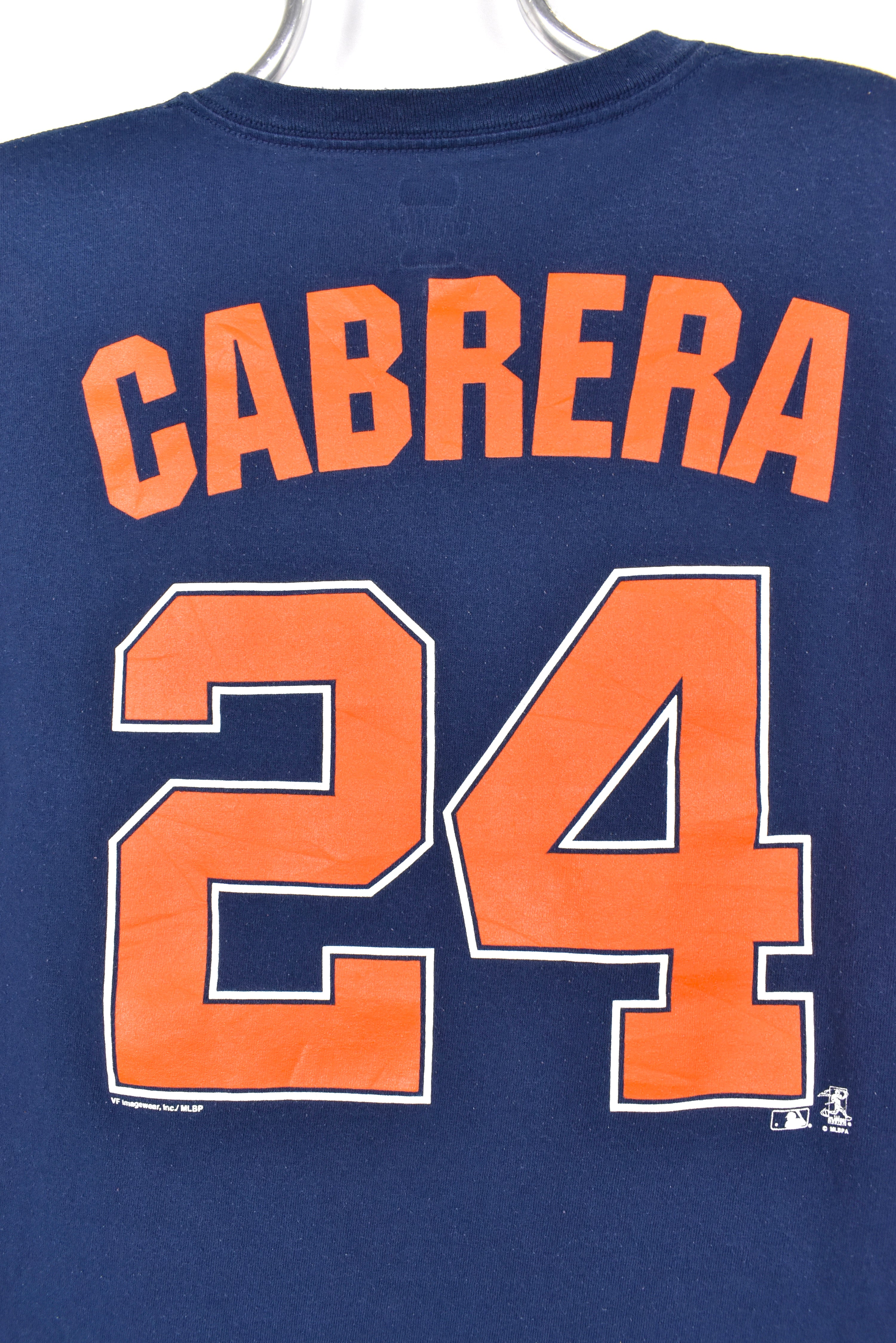 Modern Detroit Tigers shirt, MLB Cabrera 24 navy blue tee - AU Large PRO SPORT