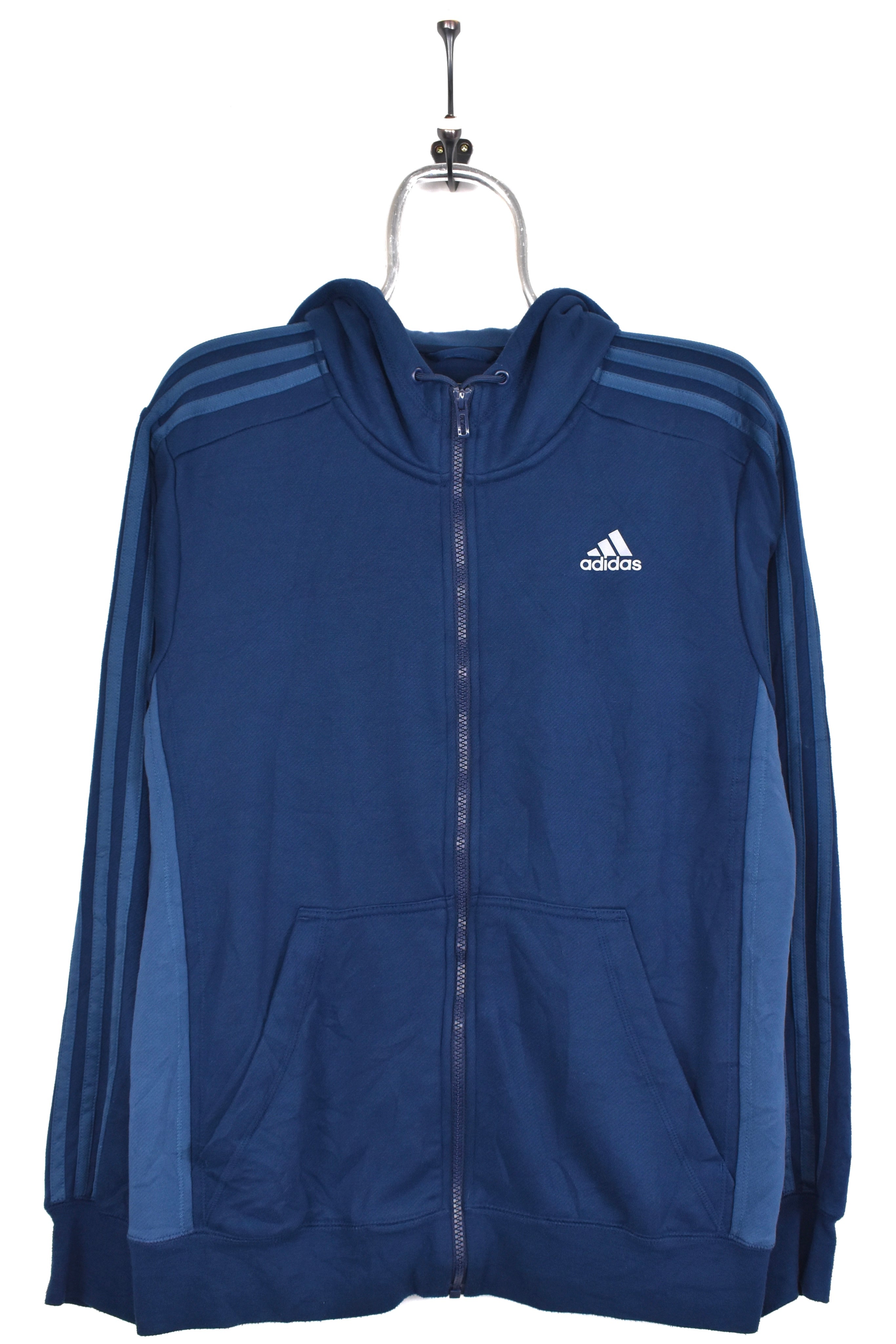 Black and outlet blue adidas hoodie