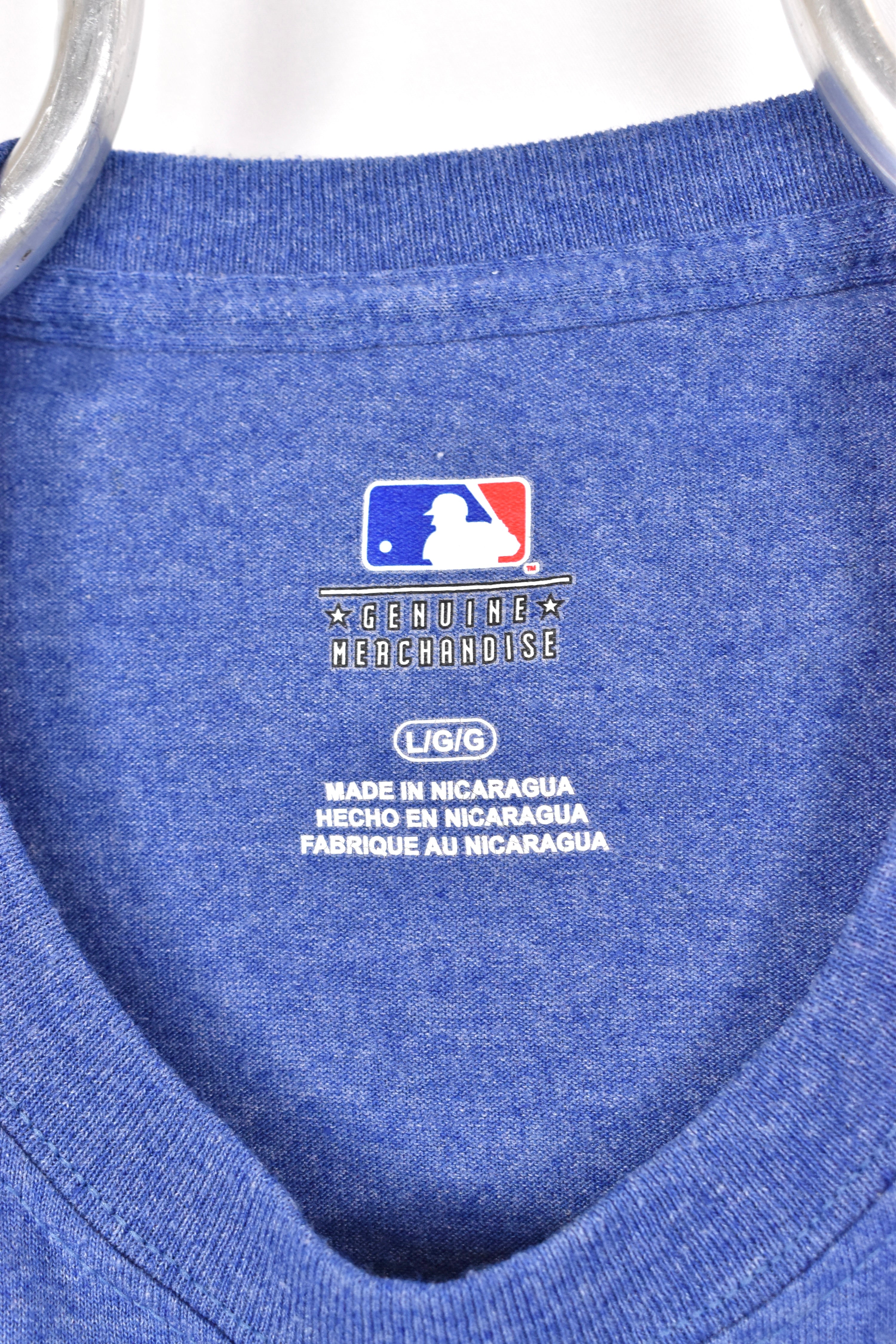 Modern Milwaukee Brewers shirt, MLB blue graphic tee - AU Large PRO SPORT