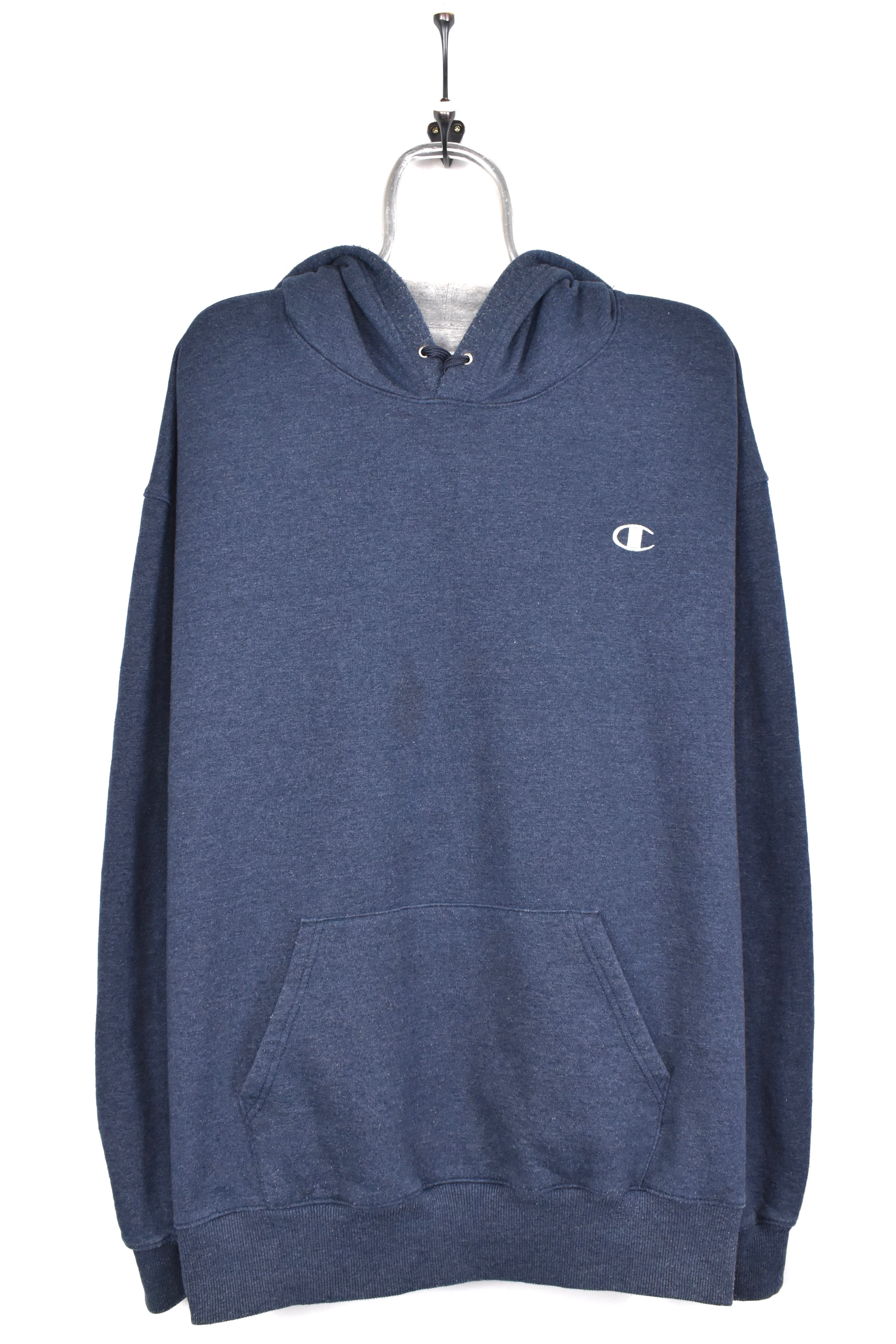 Modern Champion hoodie, navy blue embroidered sweatshirt - AU XXL PRO SPORT