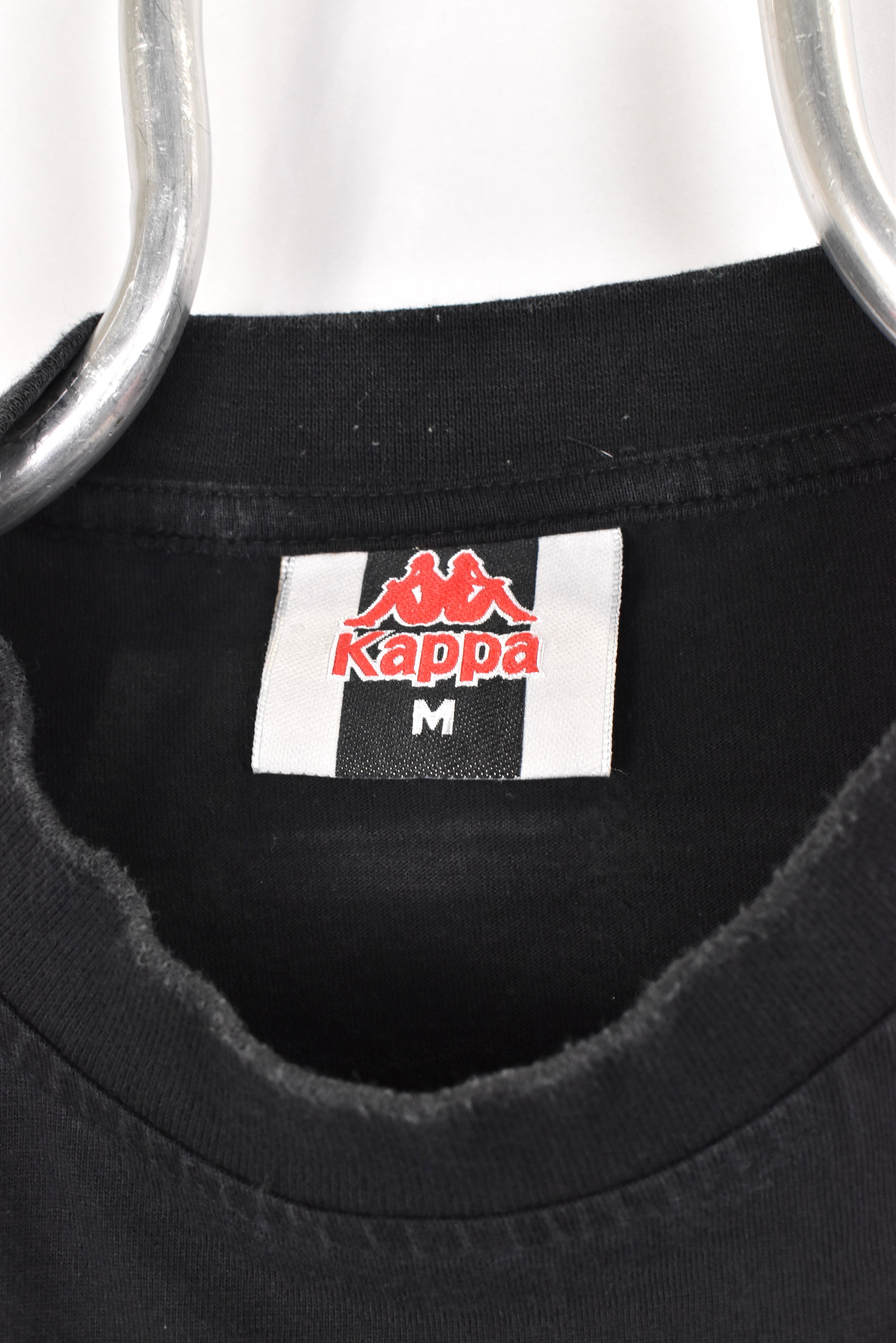 Vintage Kappa shirt, black graphic tee - AU Small KAPPA
