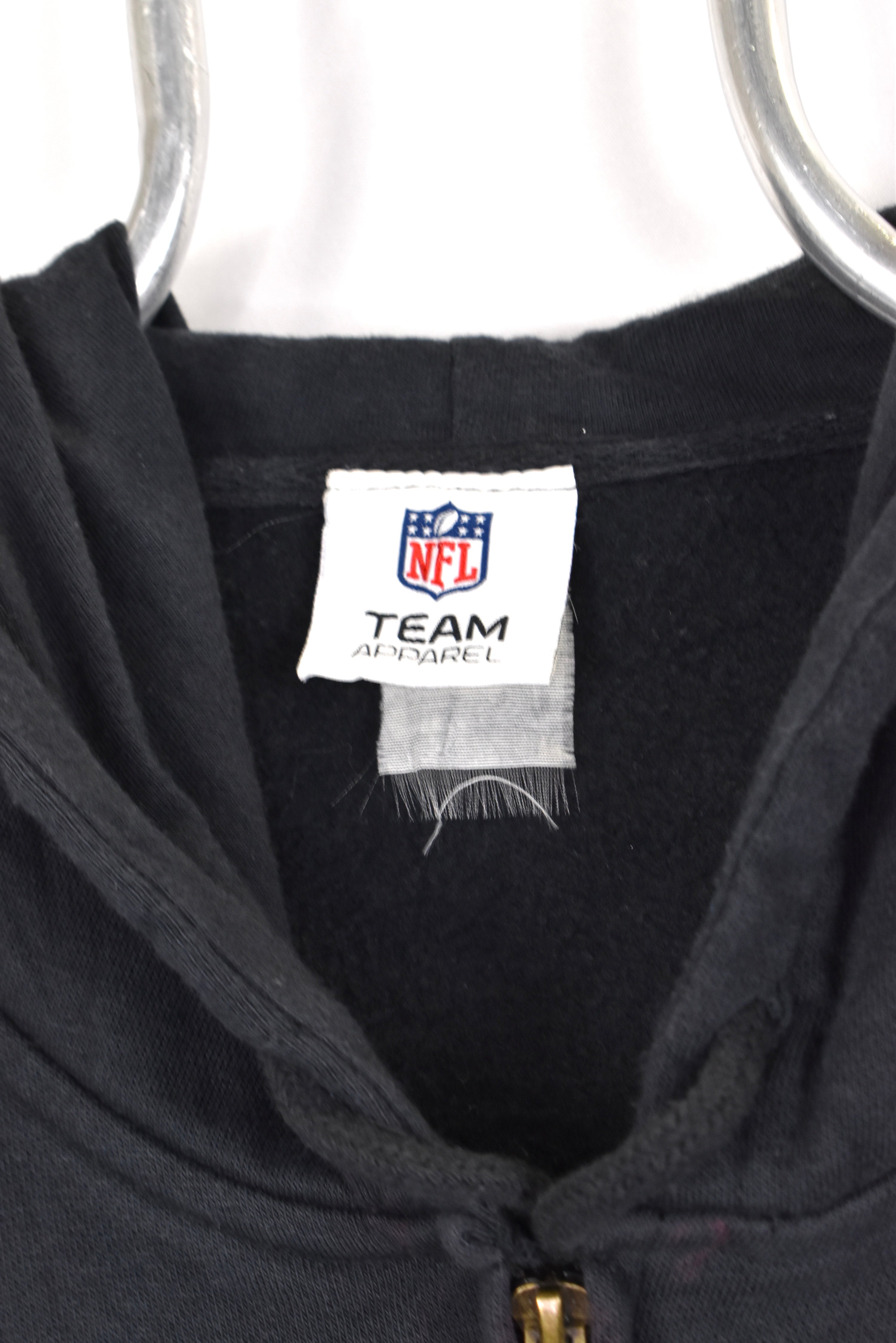 Vintage Carolina Panthers hoodie, NFL black graphic sweatshirt - AU Large PRO SPORT