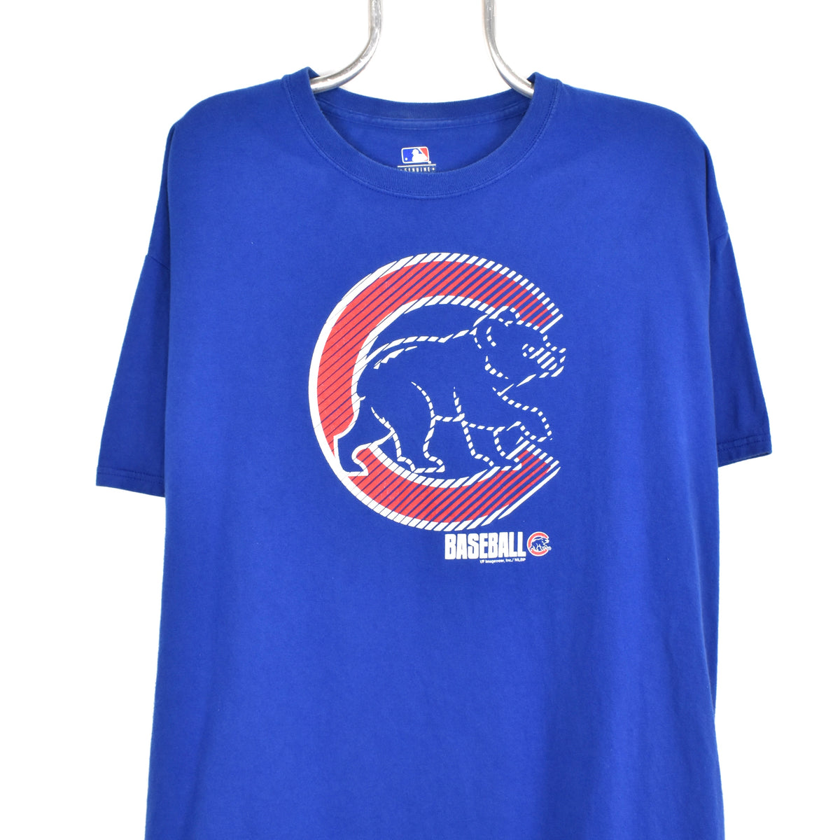 Modern Chicago Cubs shirt, MLB navy blue graphic tee - Large