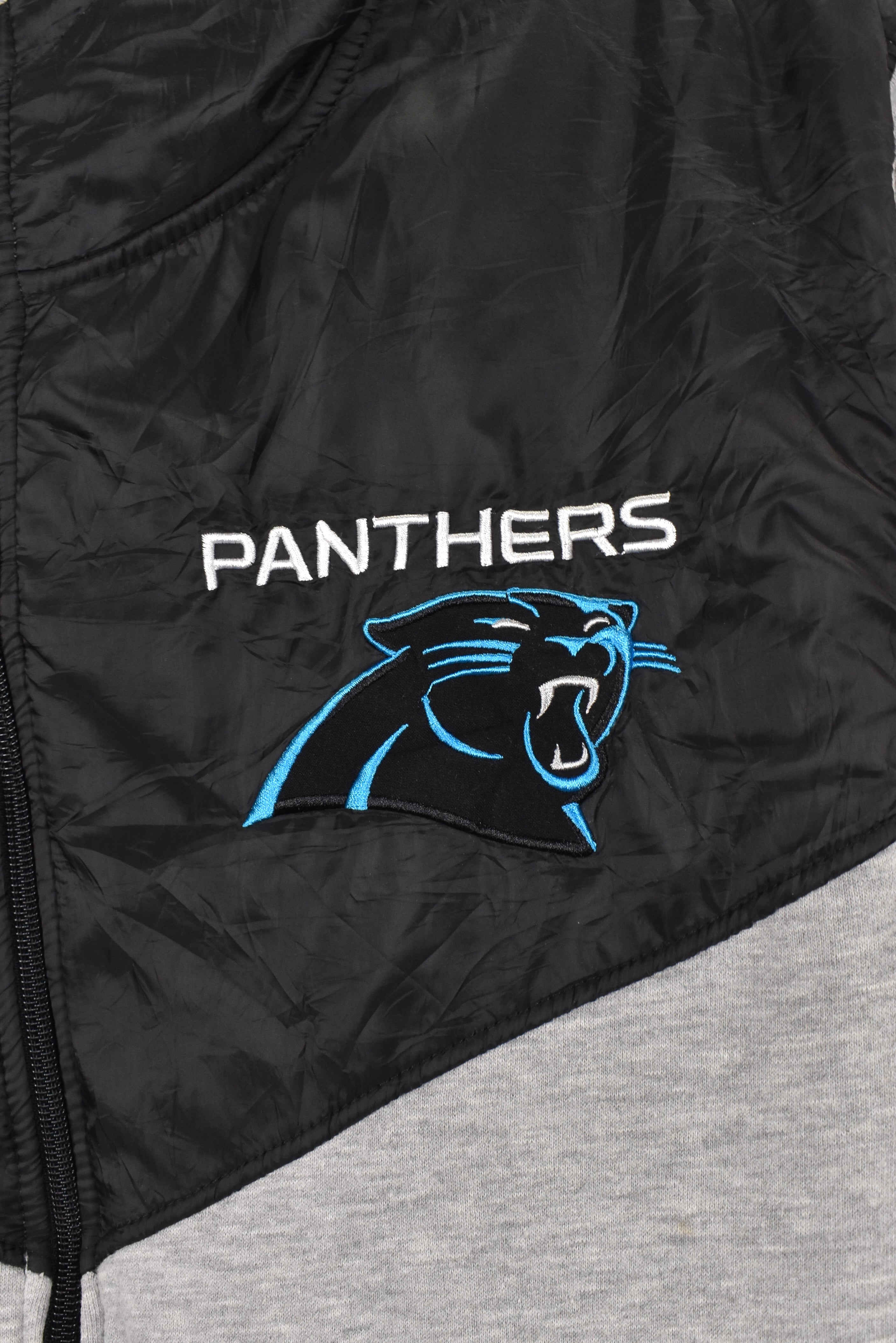 Modern Carolina Panthers hoodie, NFL grey embroidered sweatshirt - AU XL PRO SPORT