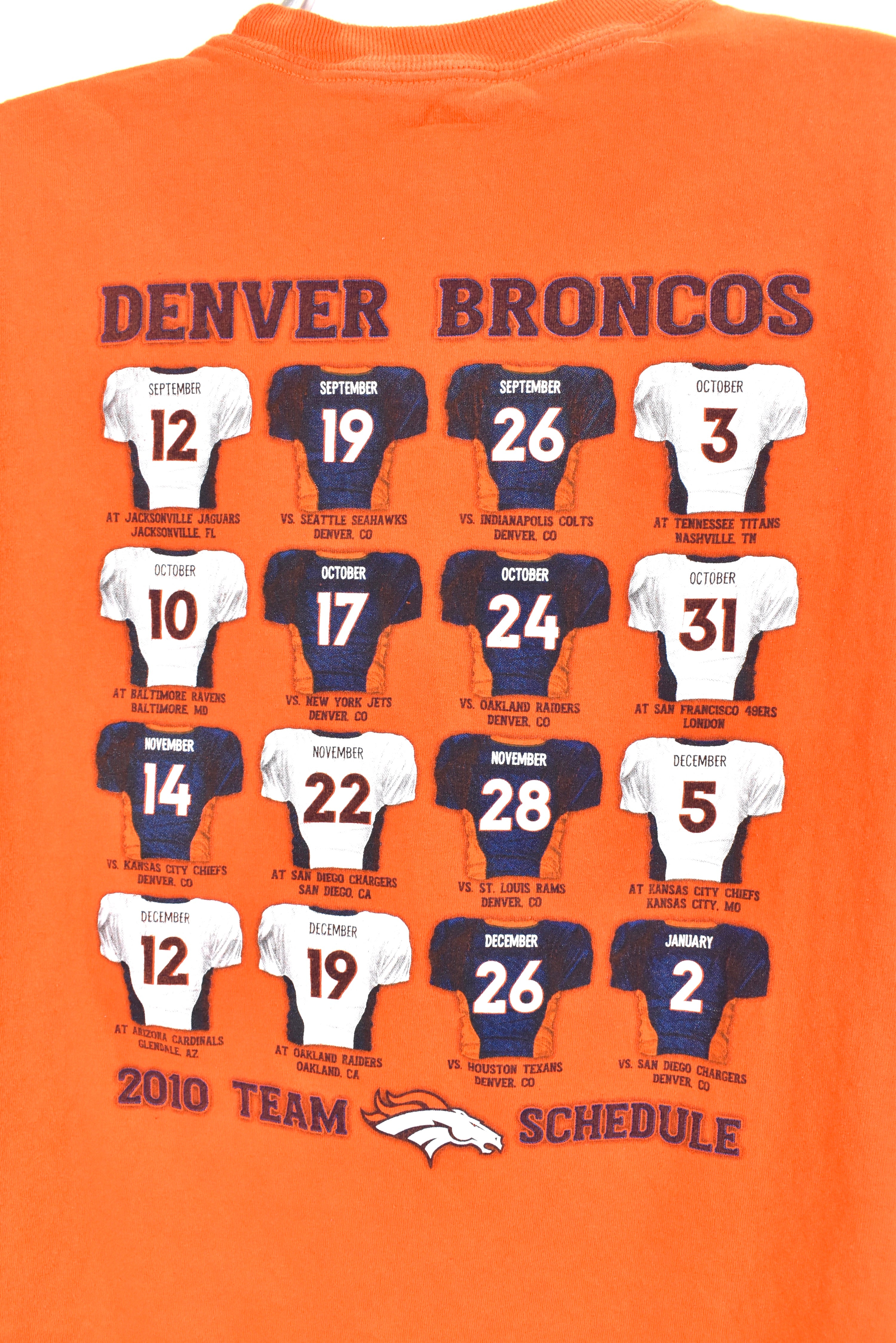 Modern Denver Broncos shirt, orange NFL graphic tee - AU Medium PRO SPORT