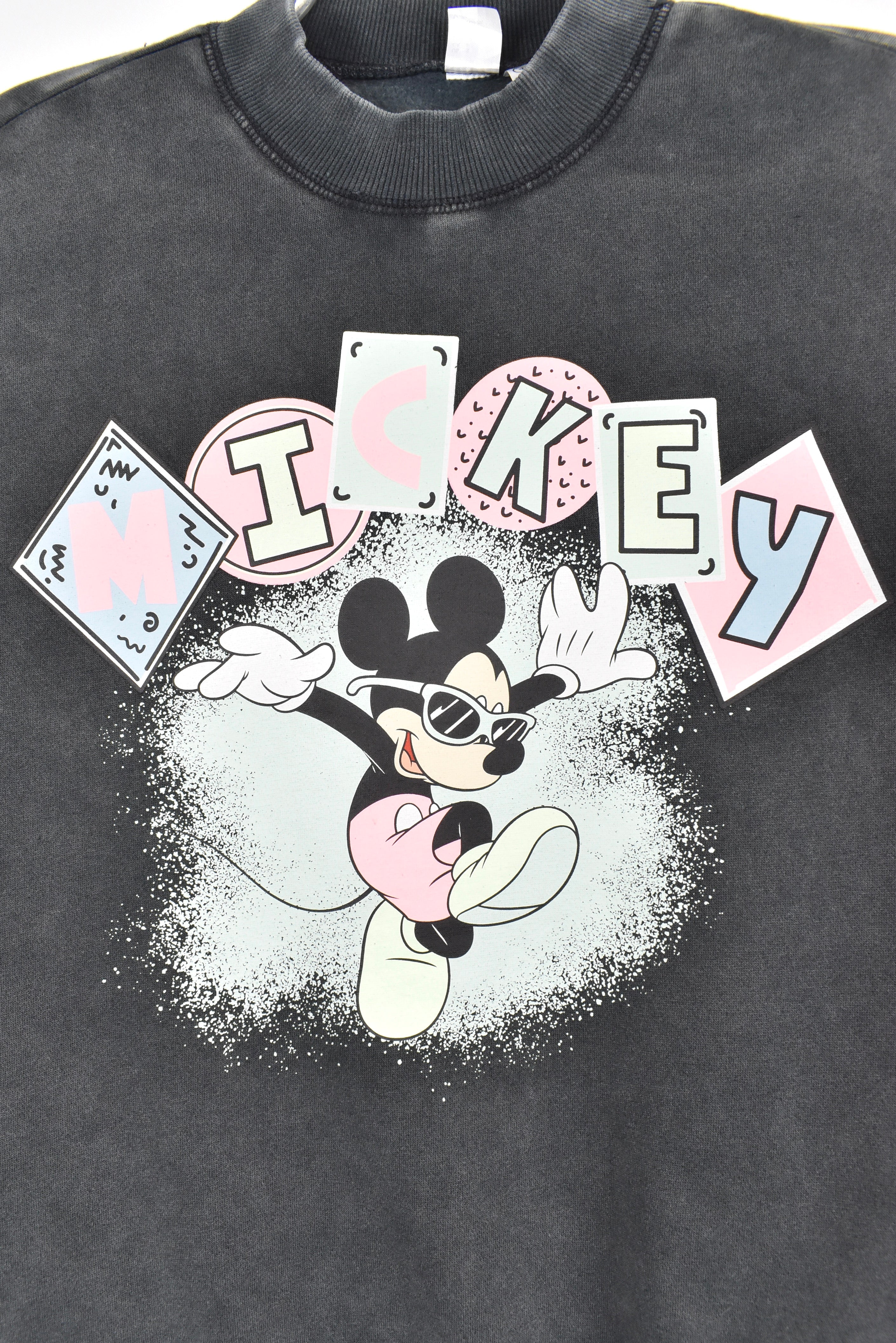 Vintage 90s Disney Black Mickey Mouse Sweatshirt -  Hong Kong