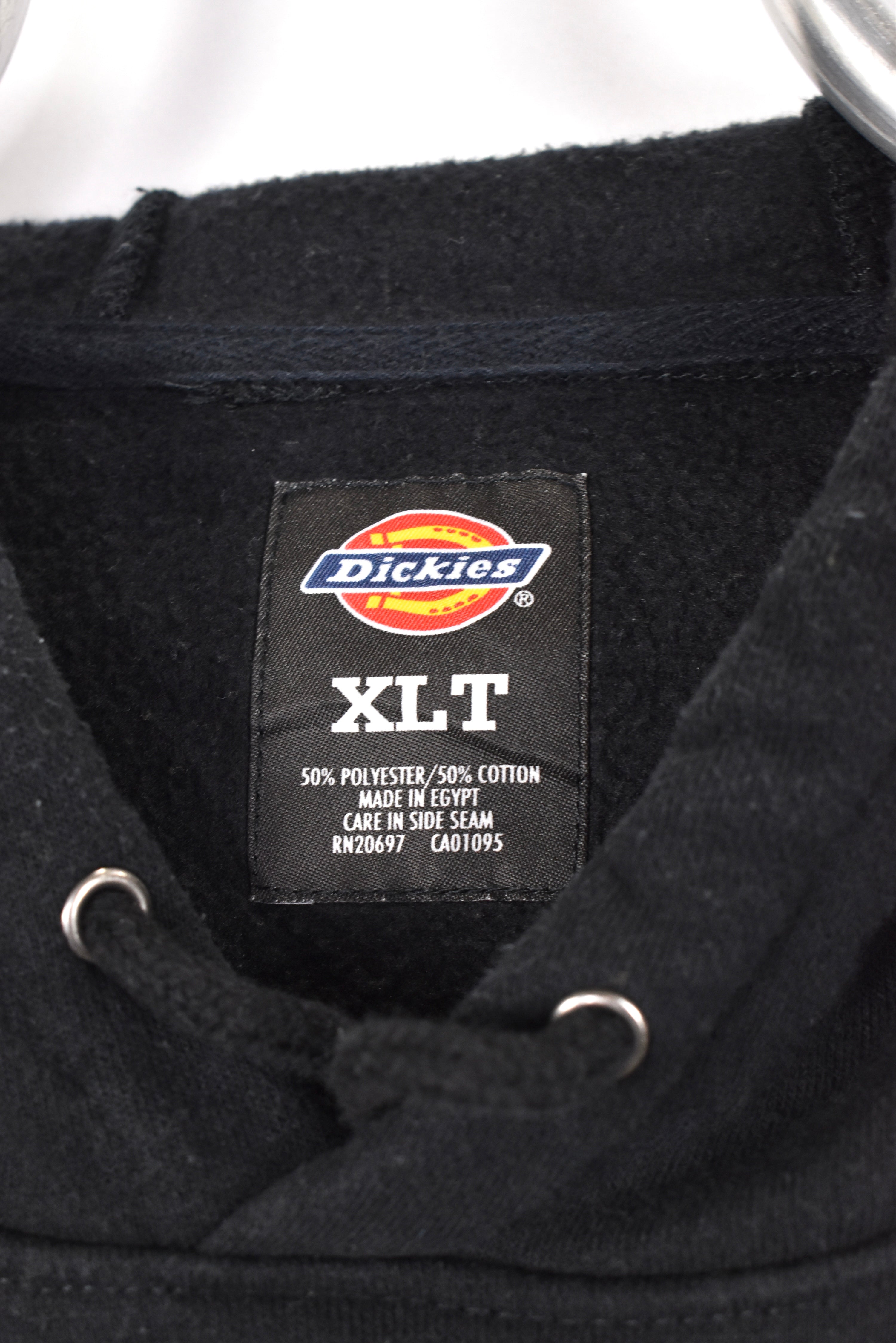 Vintage Dickies hoodie, black basic sweatshirt - AU XL DICKIES