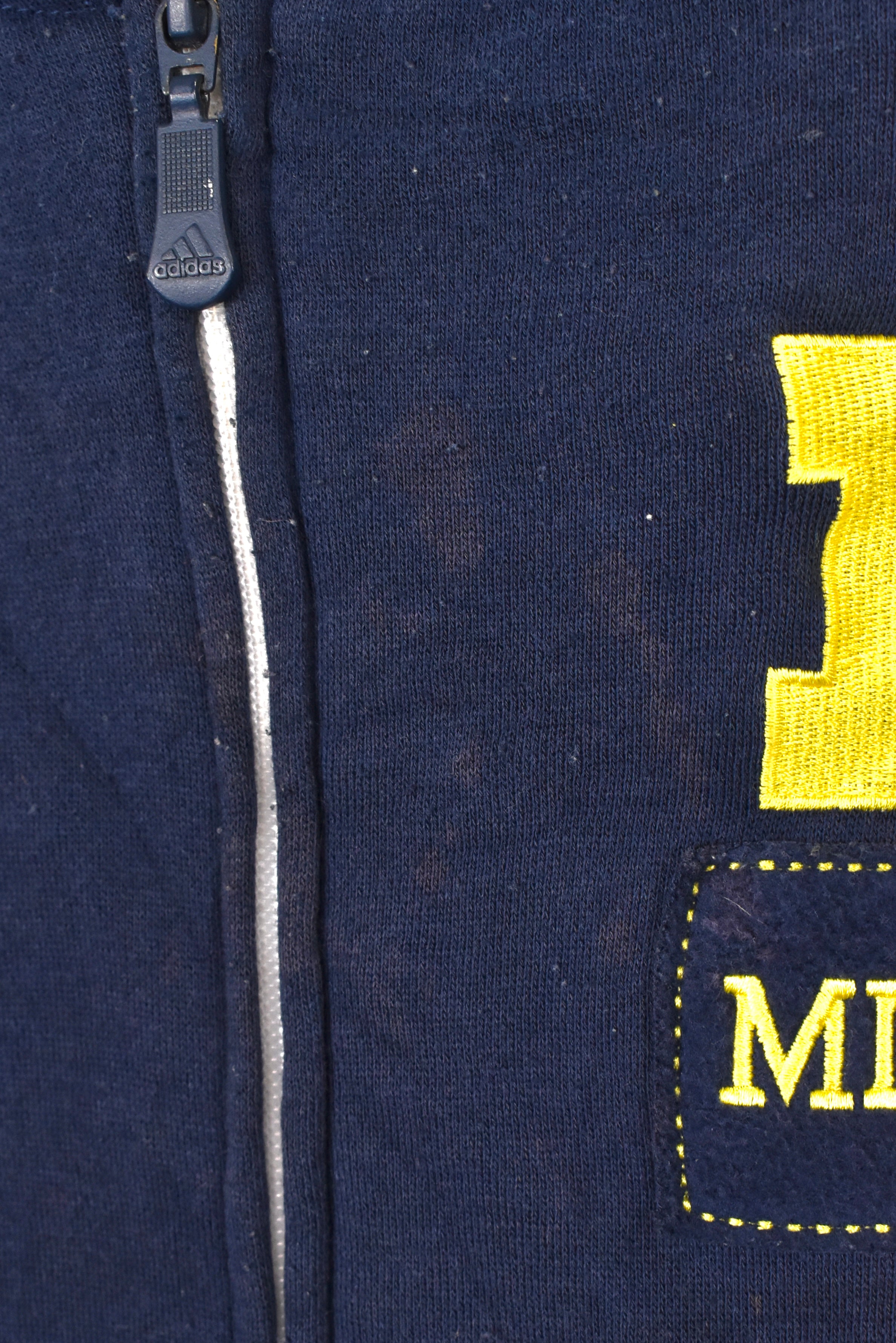 Vintage University of Michigan hoodie, blue embroidered sweatshirt - AU XL COLLEGE