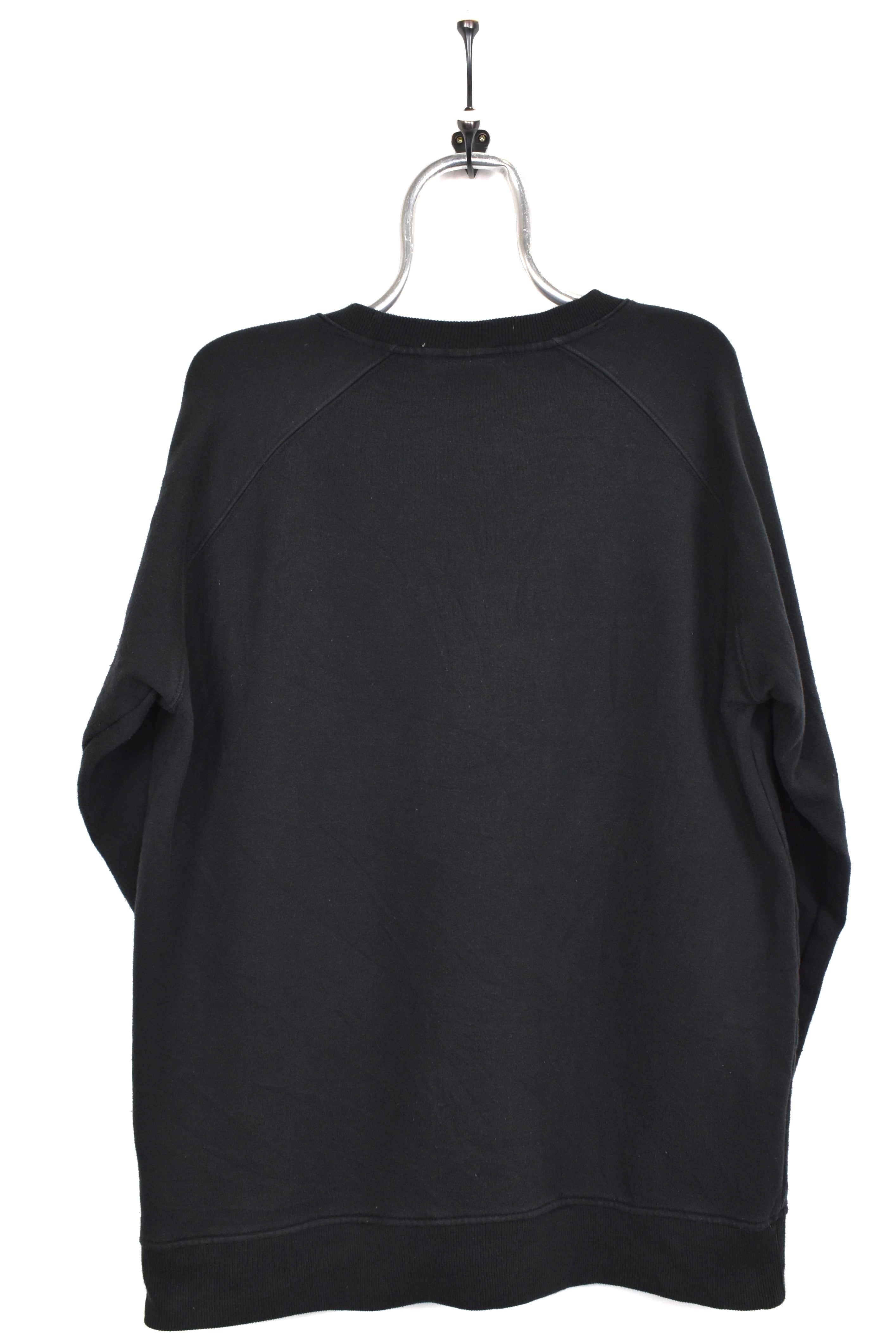 Vintage Adidas sweatshirt, black graphic crewneck - AU XL ADIDAS
