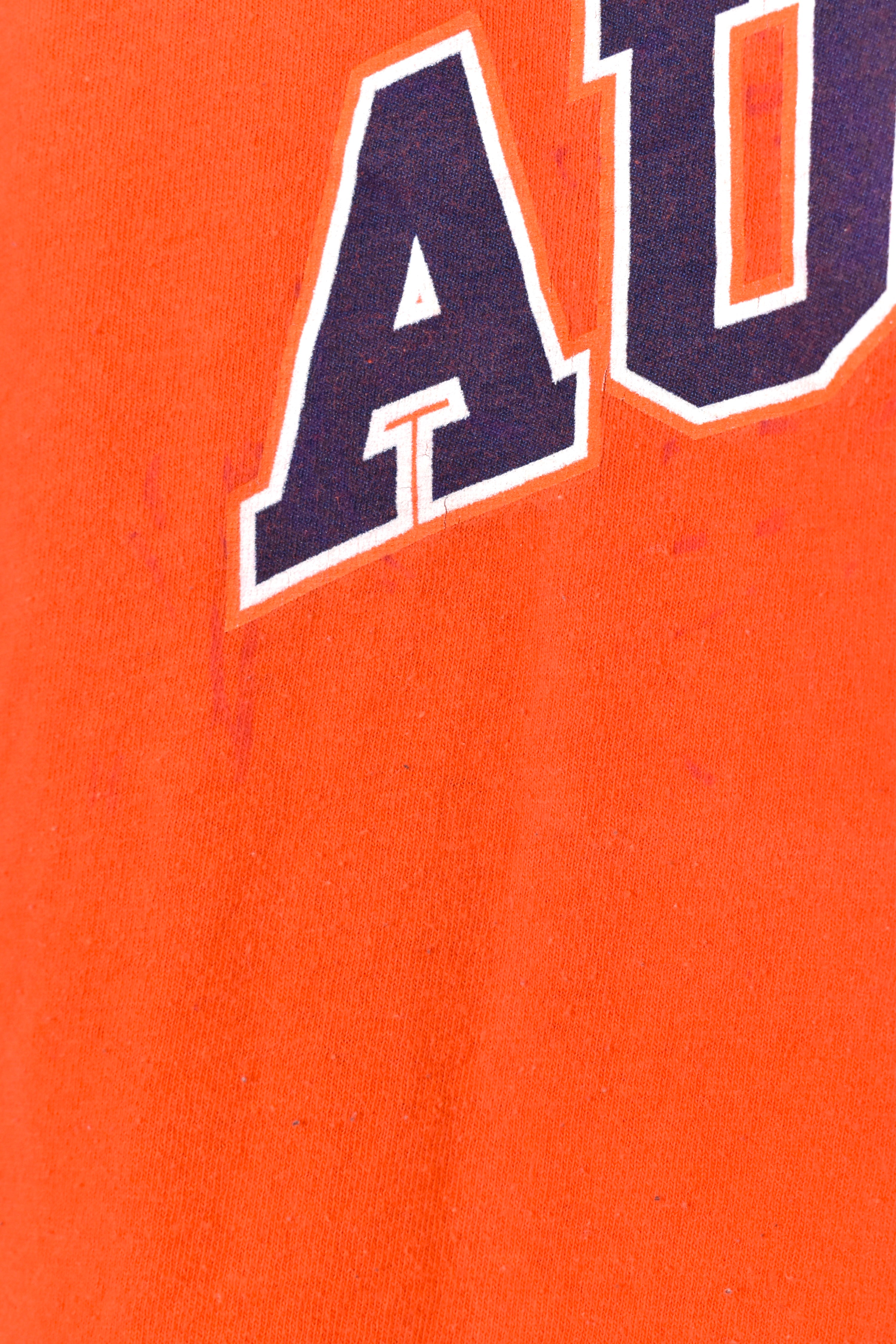 Modern Auburn University shirt, orange graphic tee - AU Large COLLEGE
