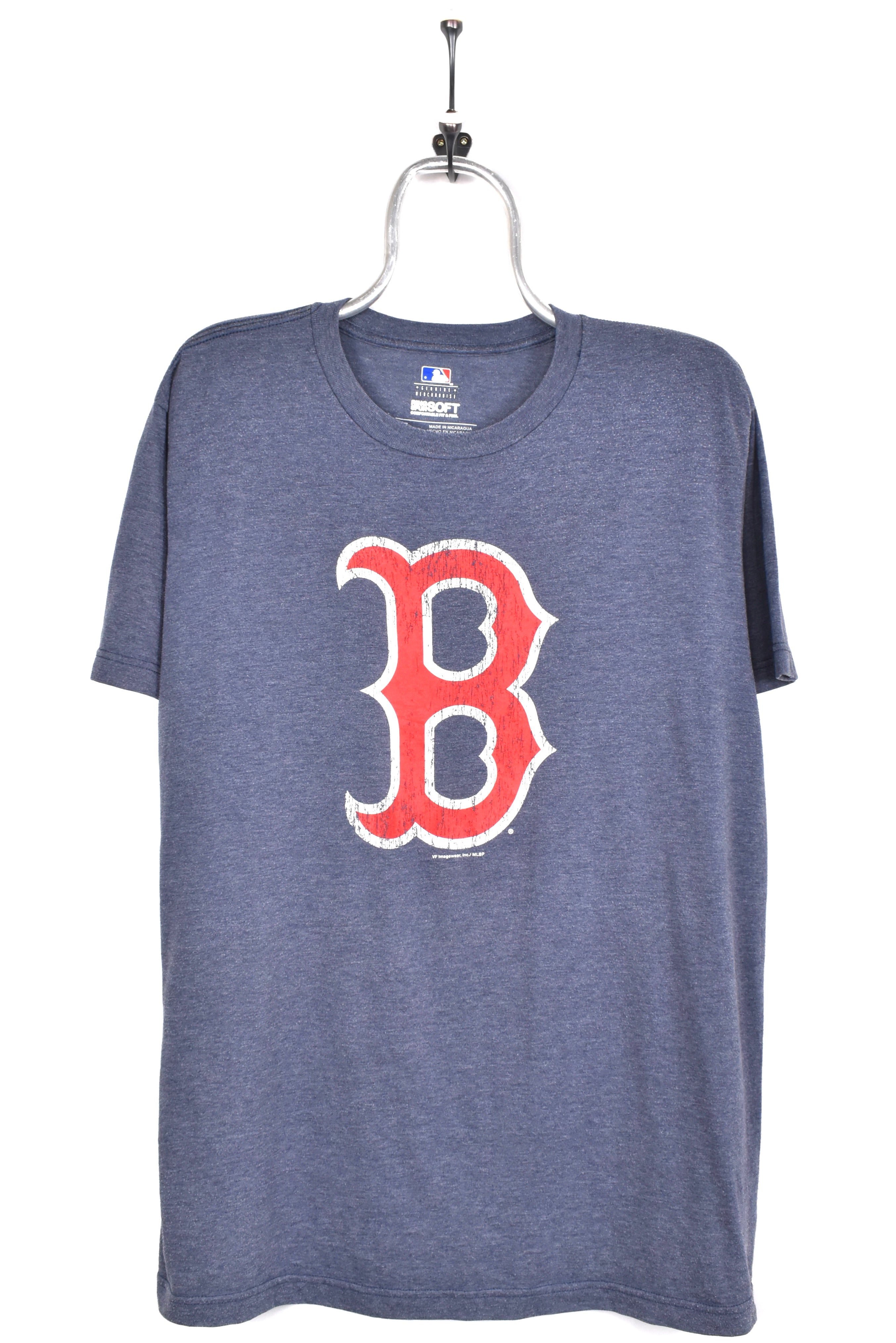 Modern Boston Red Sox shirt, MLB grey graphic tee - AU Large