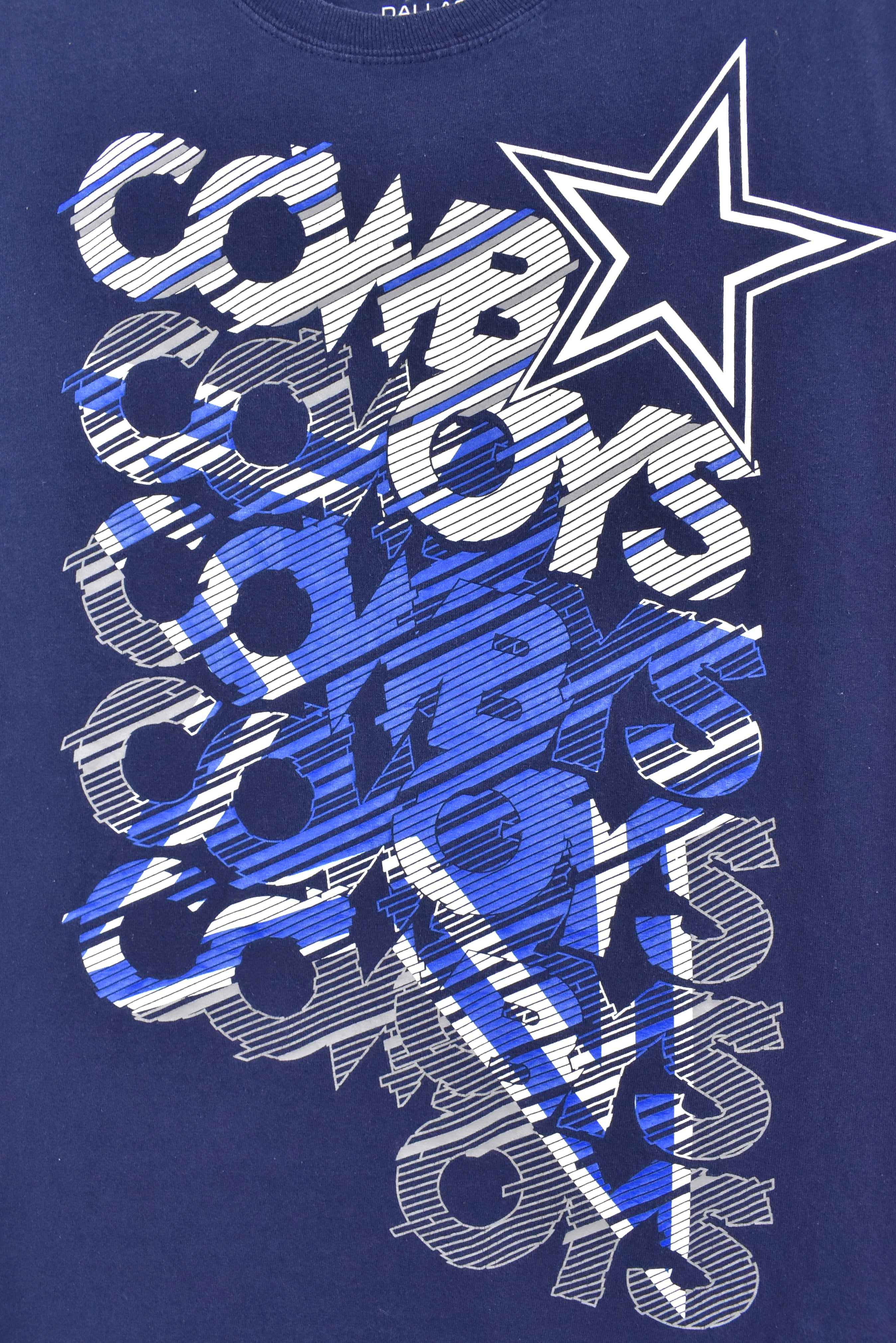 Vintage Dallas Cowboys shirt, navy blue graphic tee - AU Medium