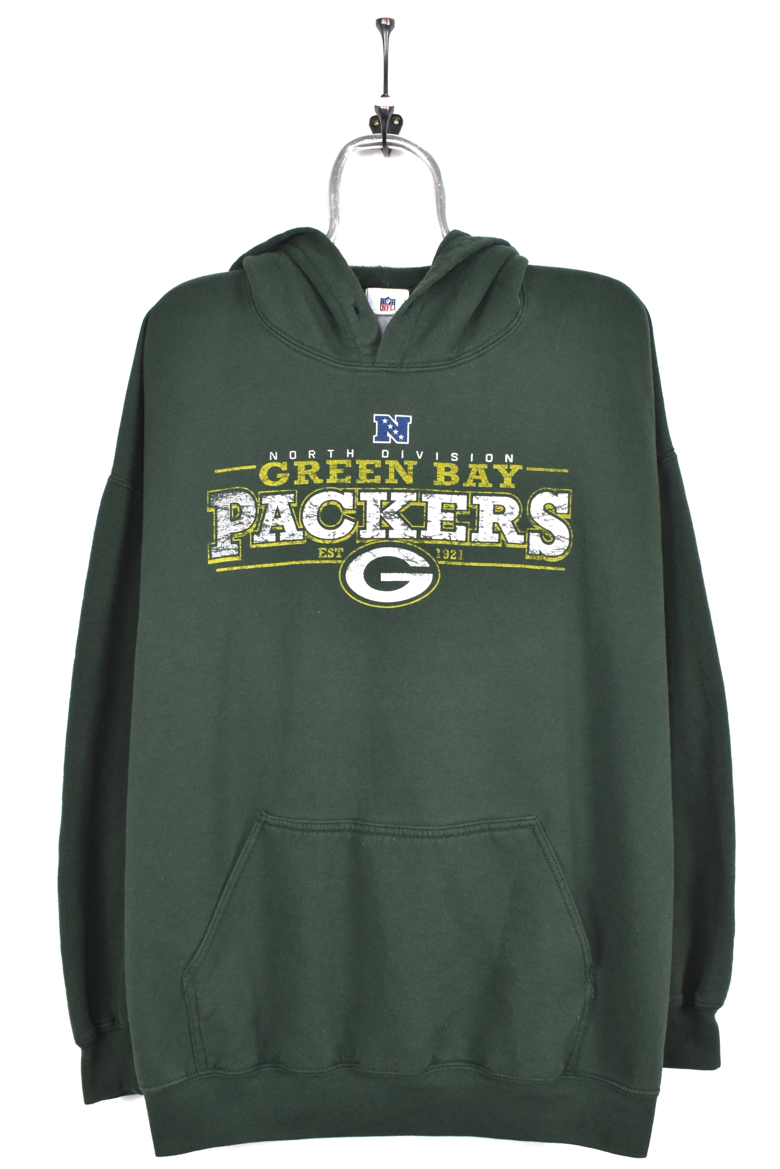 Vintage Green Bay Packers hoodie, NFL green graphic sweatshirt - AU XL PRO SPORT