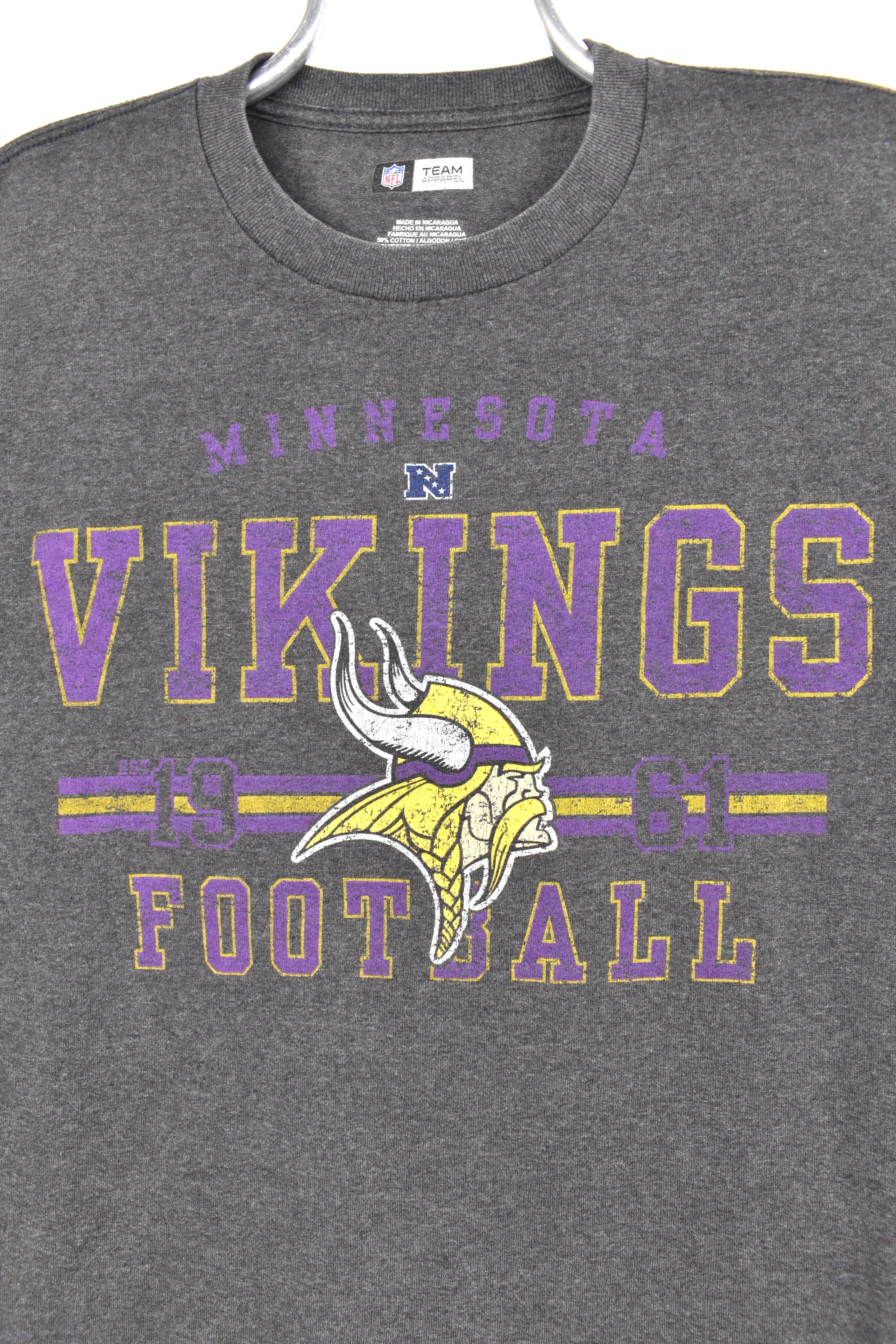 Vintage Minnesota Vikings shirt, NFL grey graphic tee - AU Medium PRO SPORT