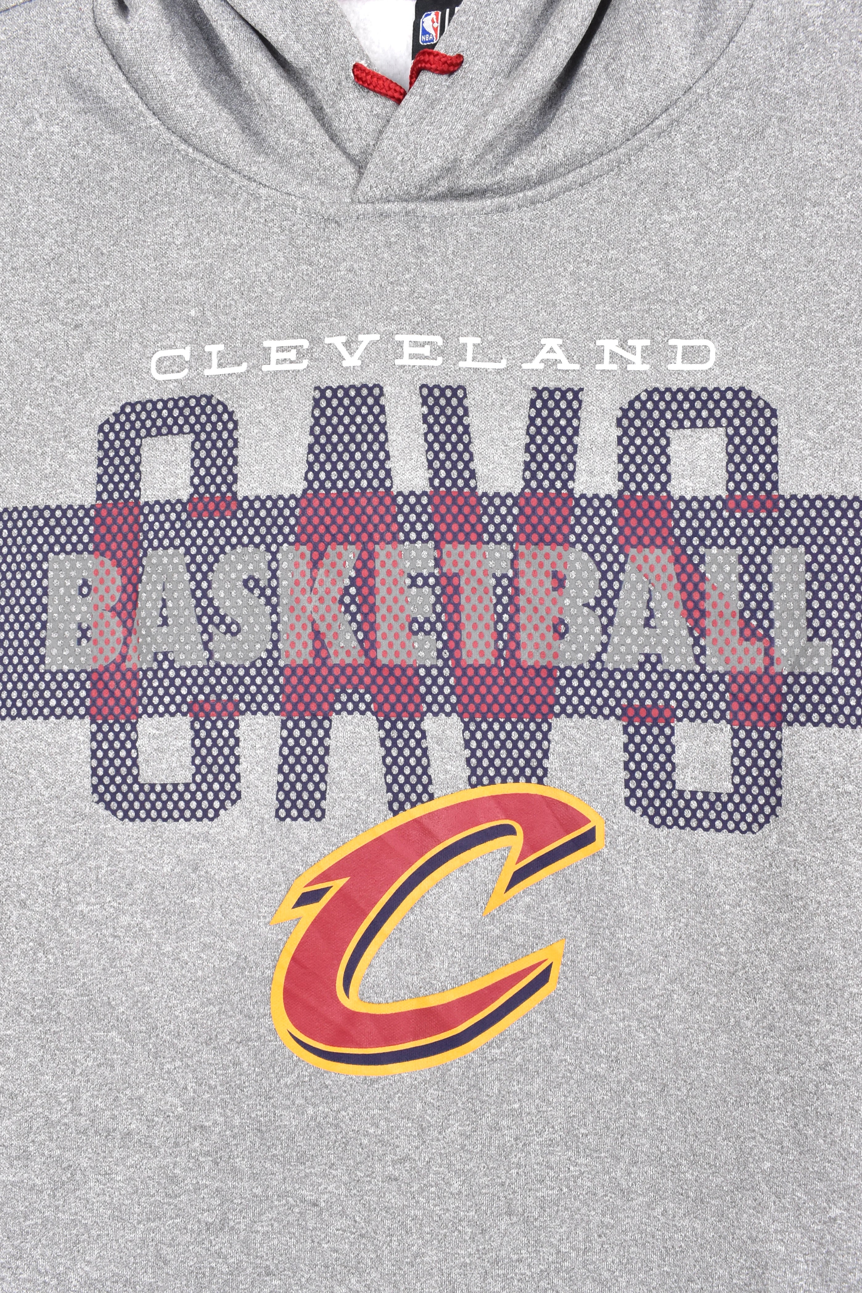 Modern Cleveland Cavillers hoodie, NBA grey graphic sweatshirt - AU Large PRO SPORT