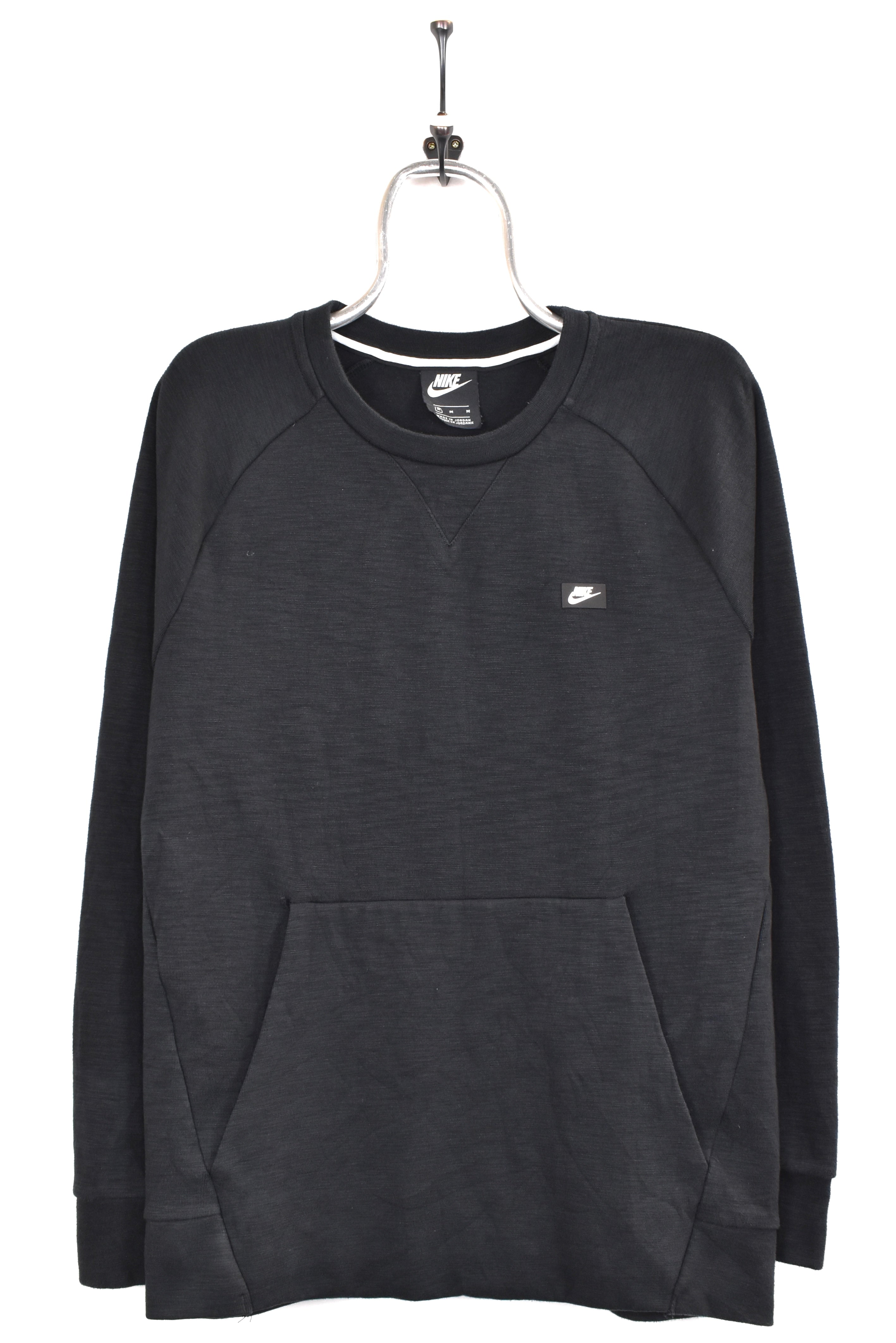 Vintage Nike sweatshirt, black basic crewneck - AU Medium NIKE