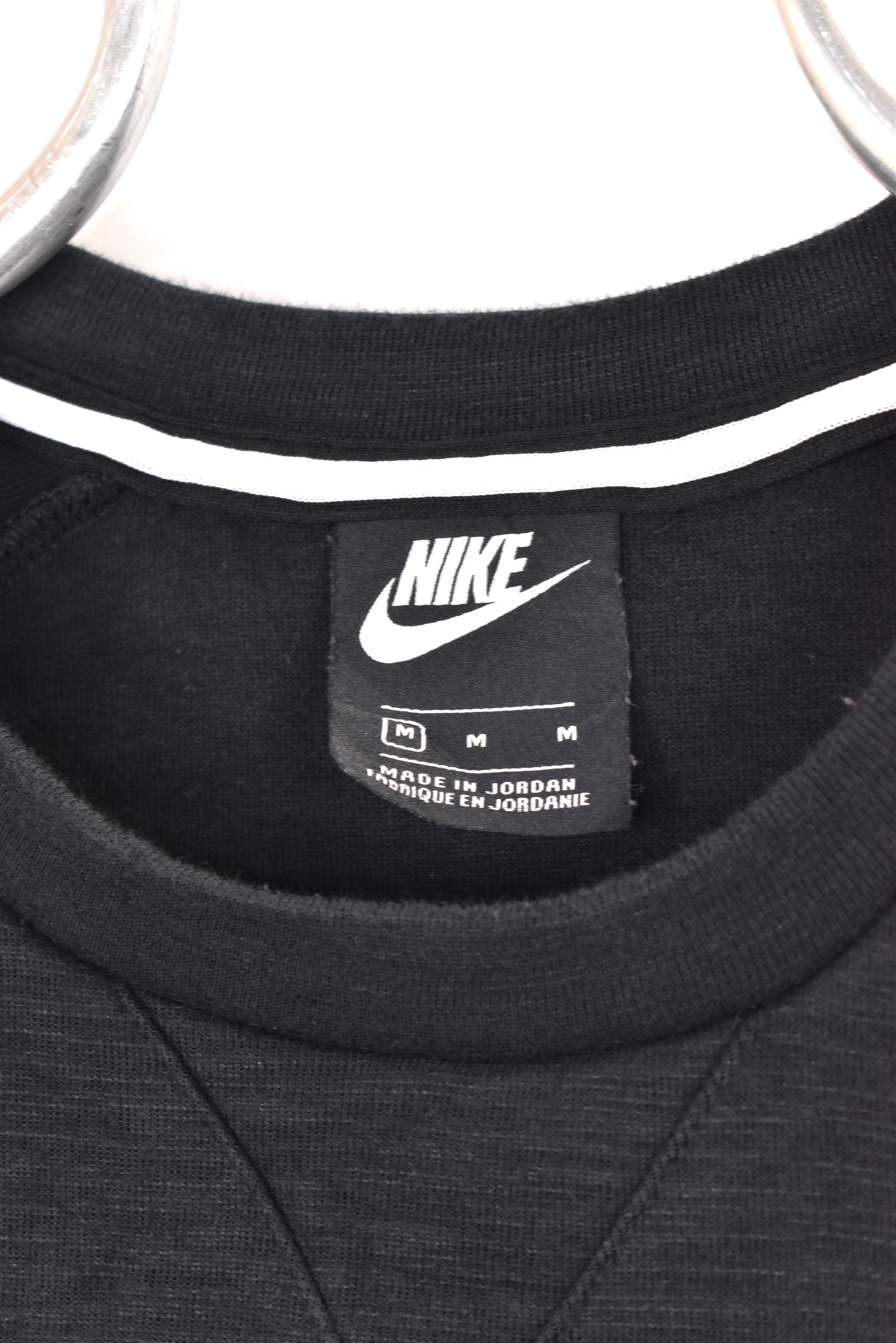 Vintage Nike sweatshirt, black basic crewneck - AU Medium NIKE
