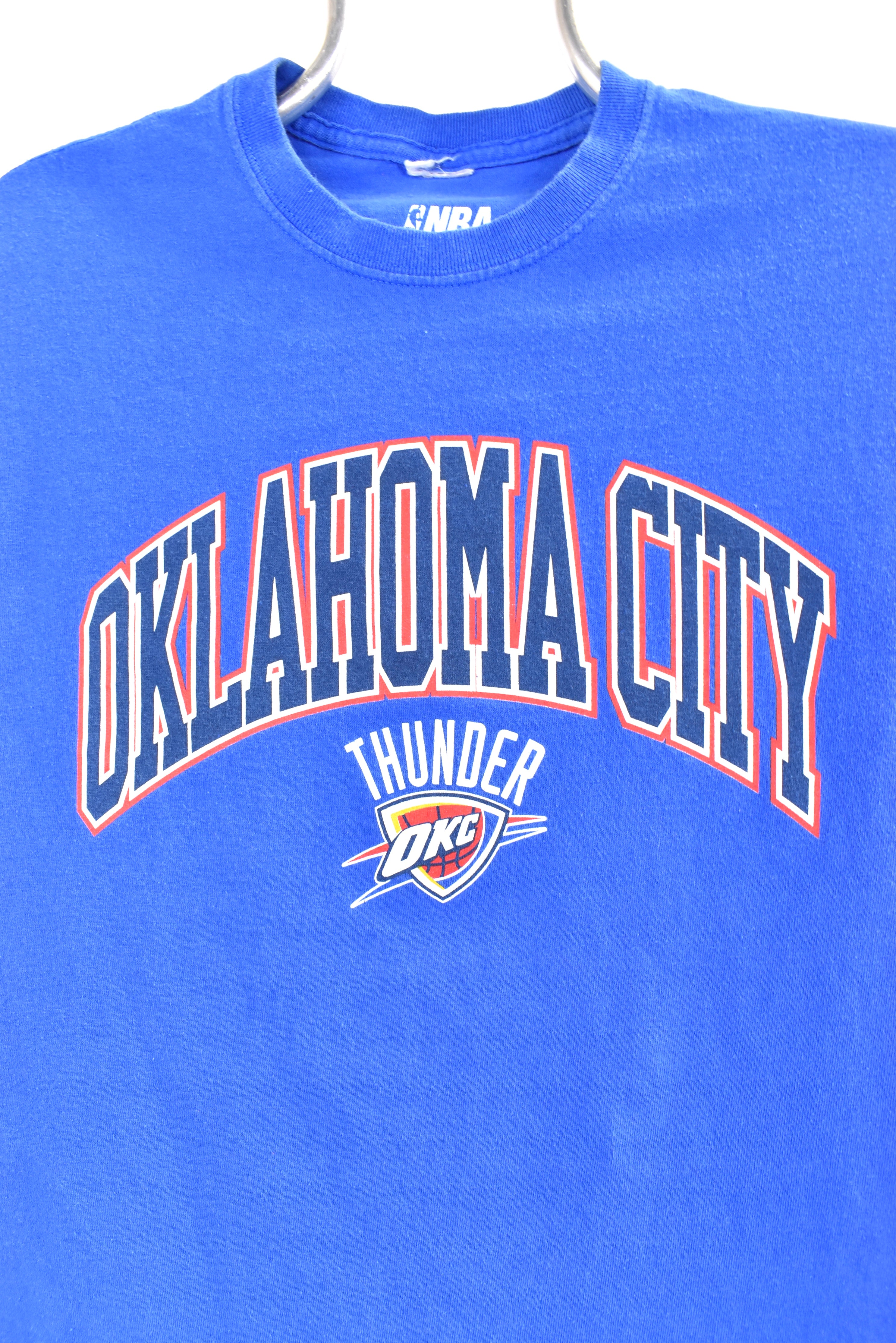 Vintage Oklahoma City Thunder shirt, NBA blue graphic tee - AU Small PRO SPORT