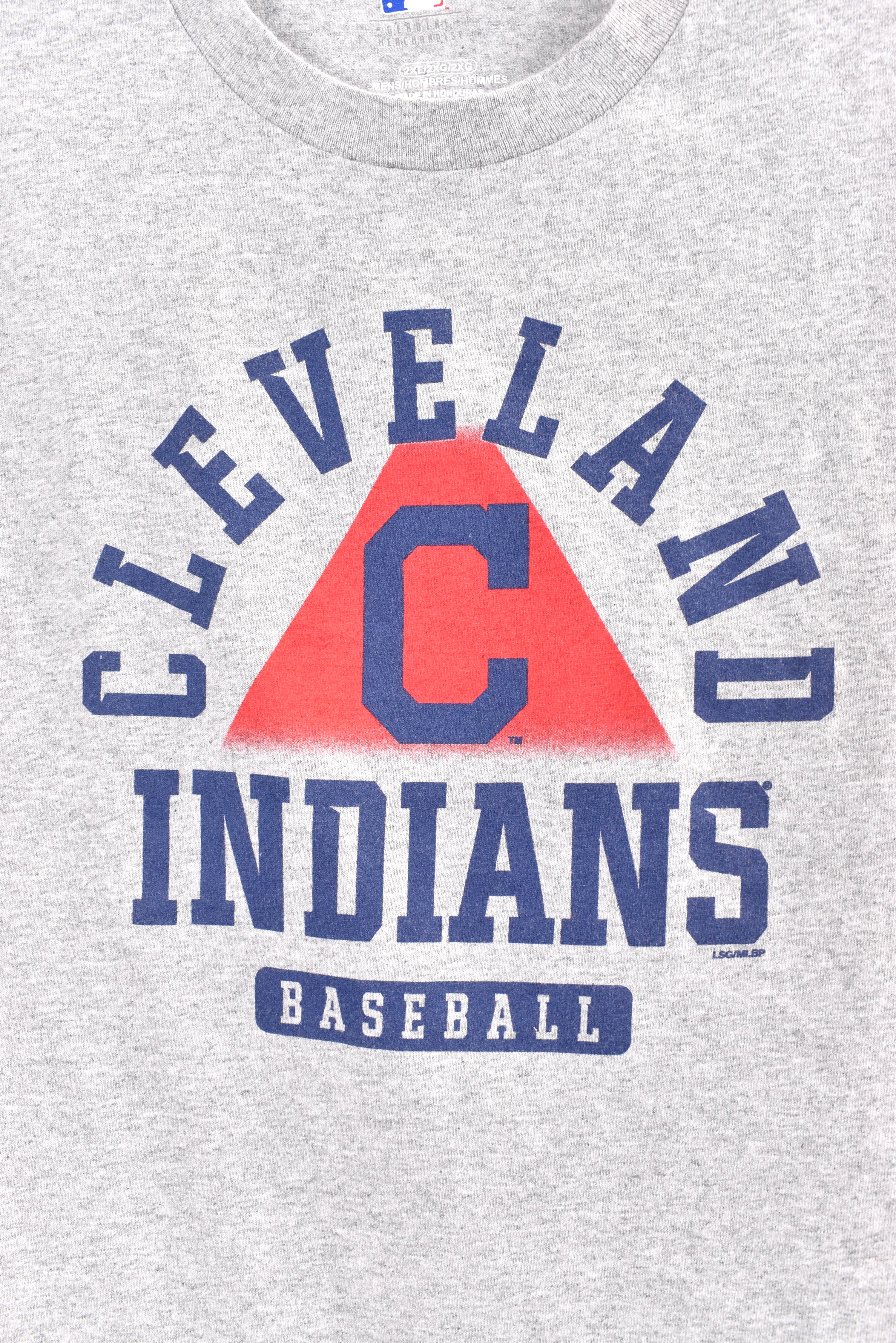 Vintage Cleveland Indians shirt, MLB grey graphic tee - AU XL PRO SPORT