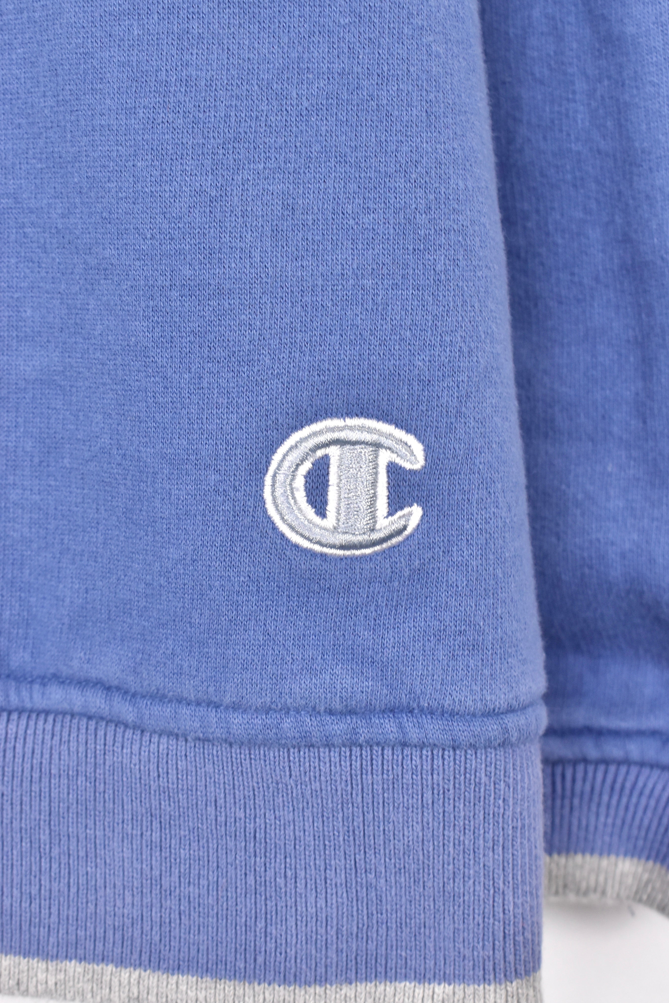 Women's vintage Champion sweatshirt, blue embroidered crewneck - AU Large CHAMPION