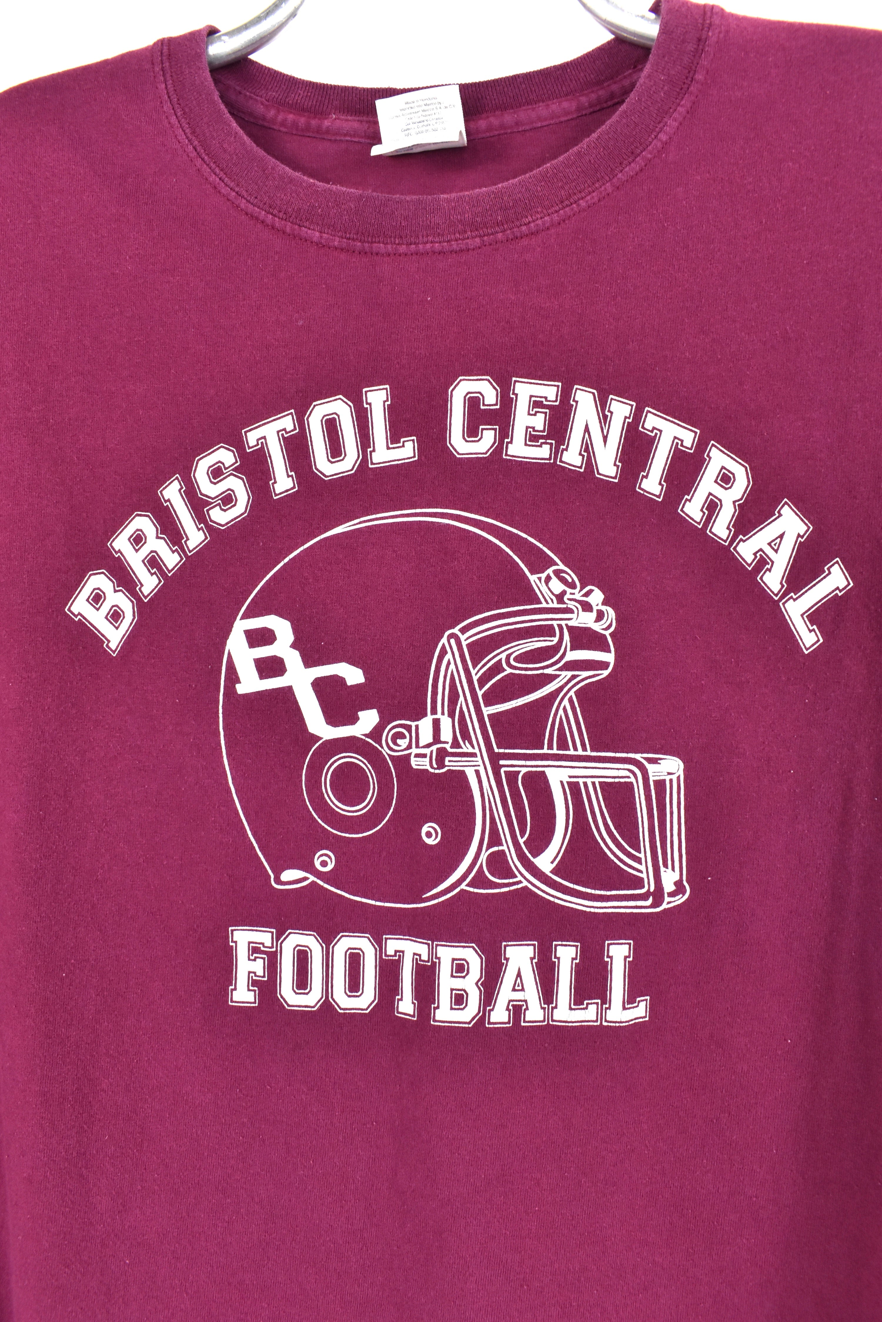 Vintage Bristol Central shirt, college football graphic tee - AU Large COLLEGE
