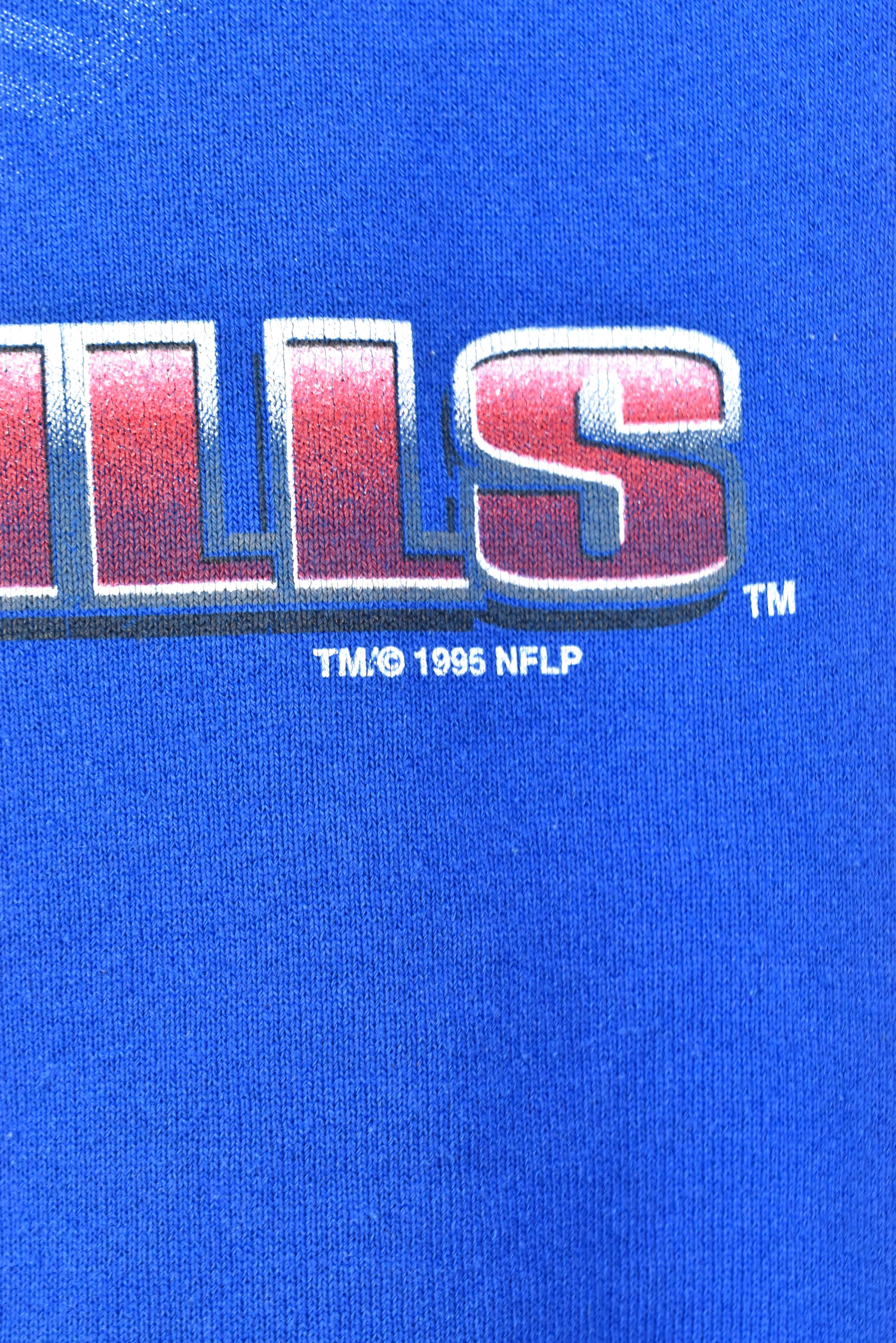 VINTAGE 1995 NFL BUFFALO BILLS BLUE SWEATSHIRT | XL PRO SPORT