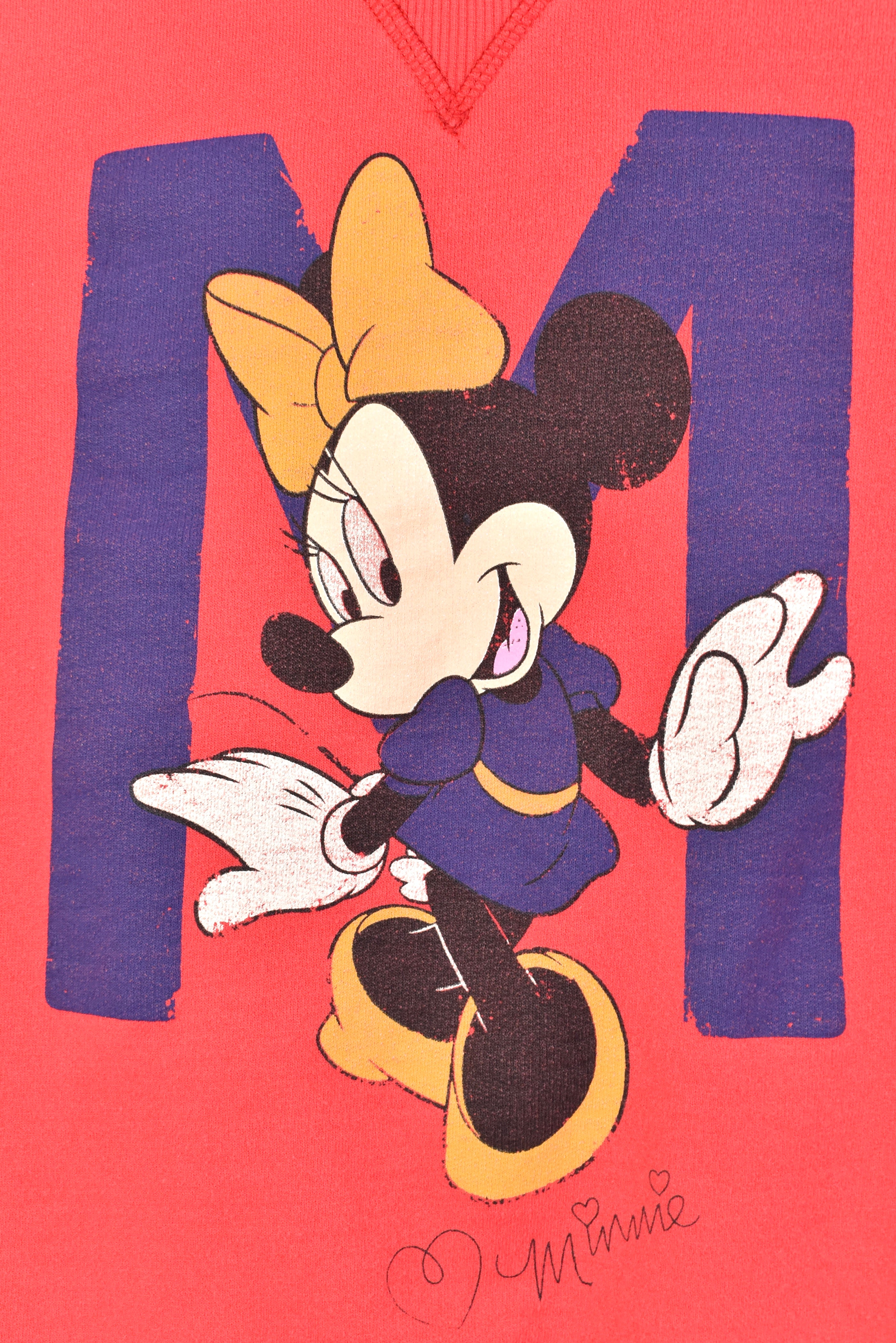 Vintage Women's Disney Minnie Mouse red hoodie | Small DISNEY / CARTOON