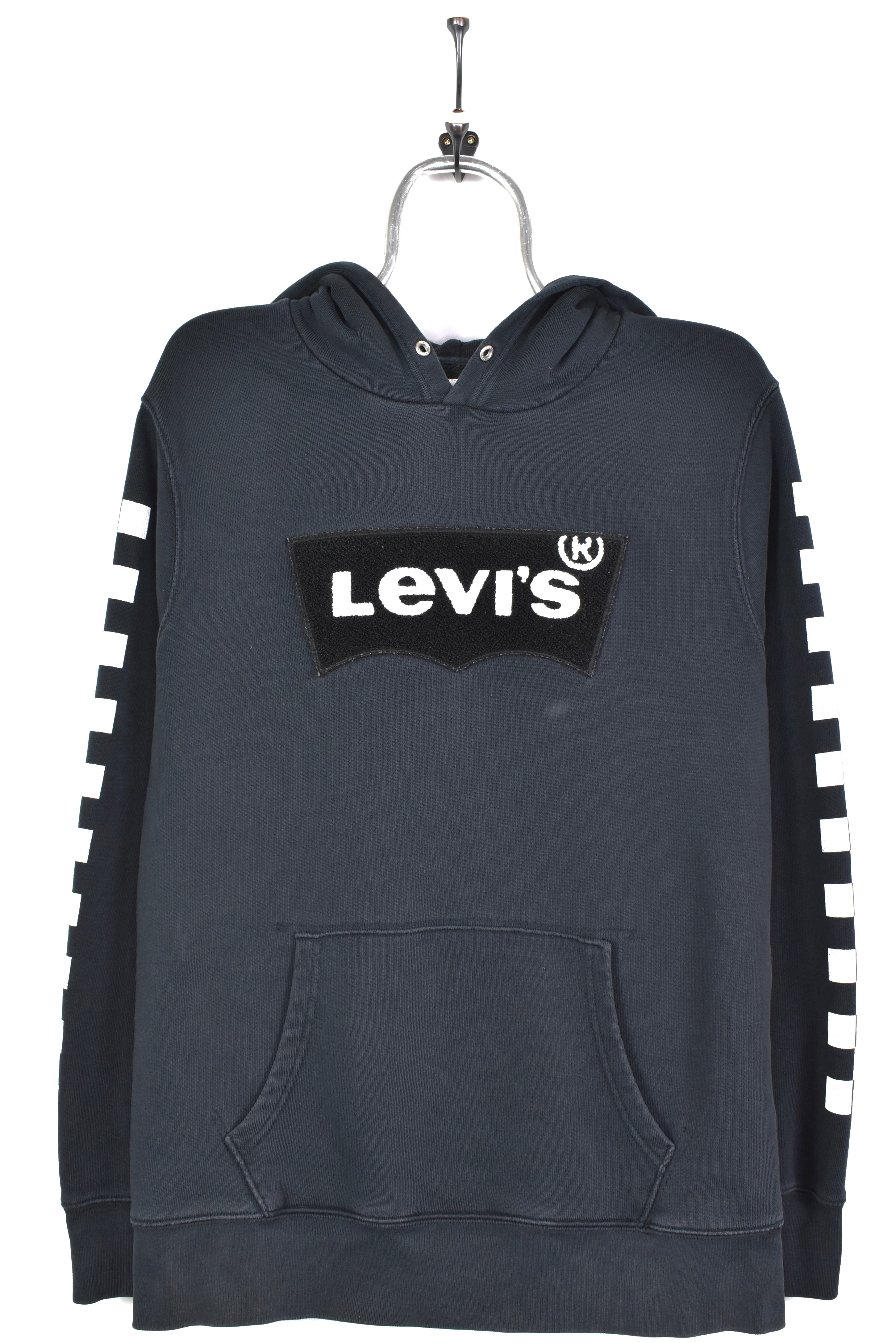 Vintage Levi's hoodie, black embroidered sweatshirt - AU Large LEVIS