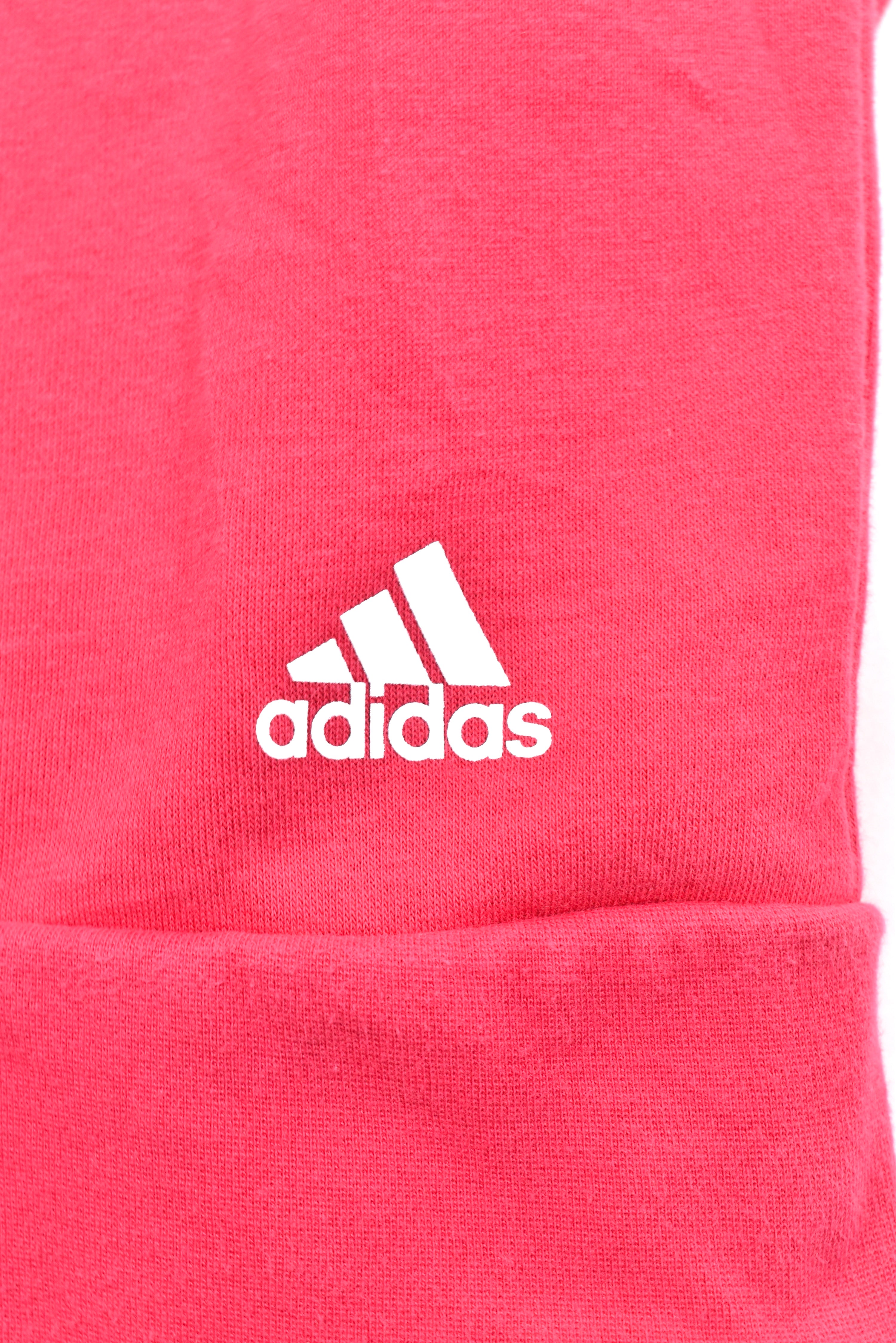 Women's modern Adidas hoodie, full zip hooded sweatshirt - medium, pink ADIDAS